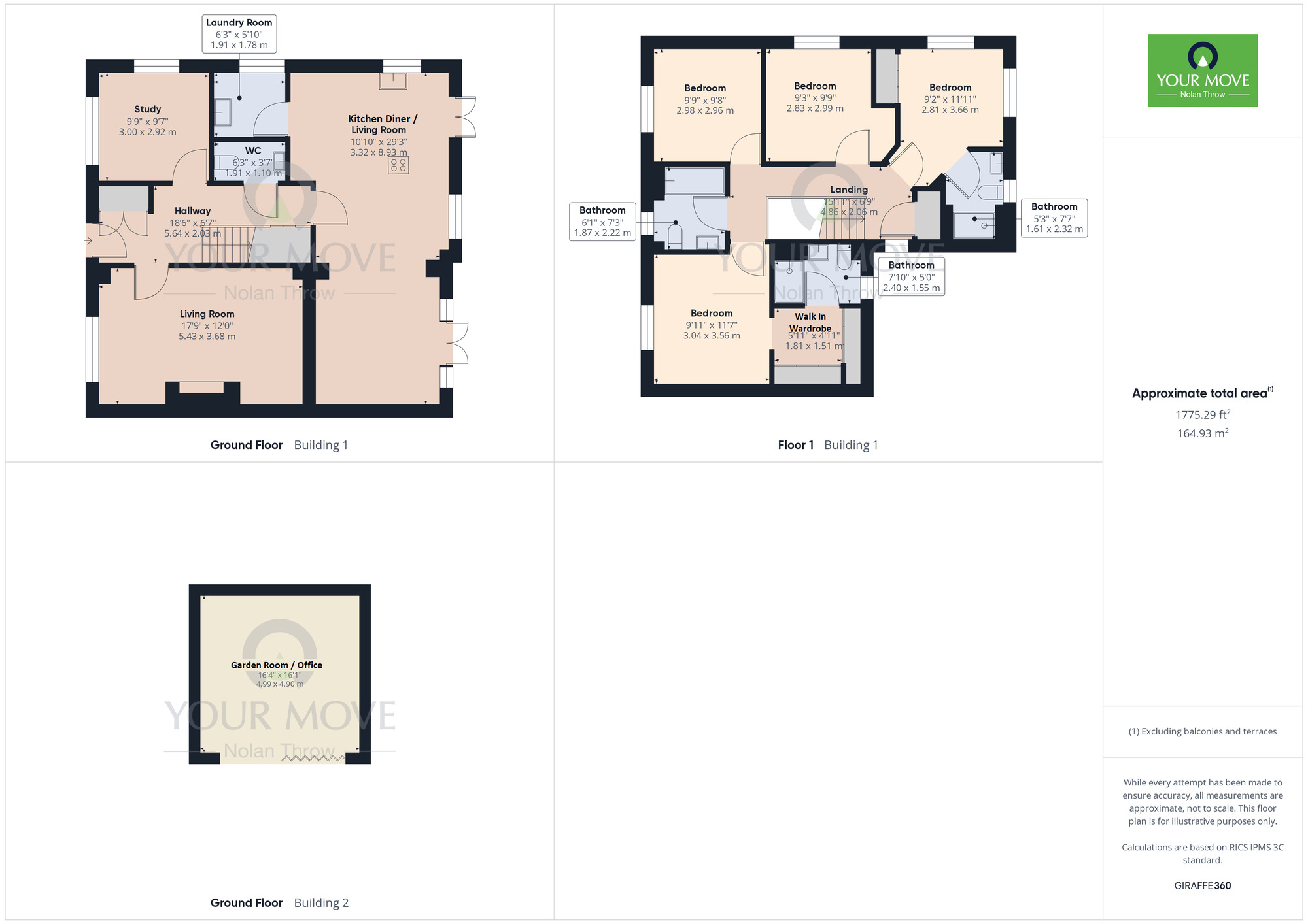 Floorplan of 4 bedroom Detached House for sale, Wellstood, Boughton, Northamptonshire, NN2