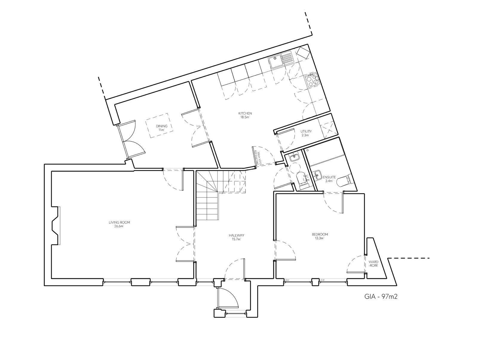 Floorplan of 4 bedroom  House to rent, Valley House Mews London Road, Great Glen, Leicestershire, LE8