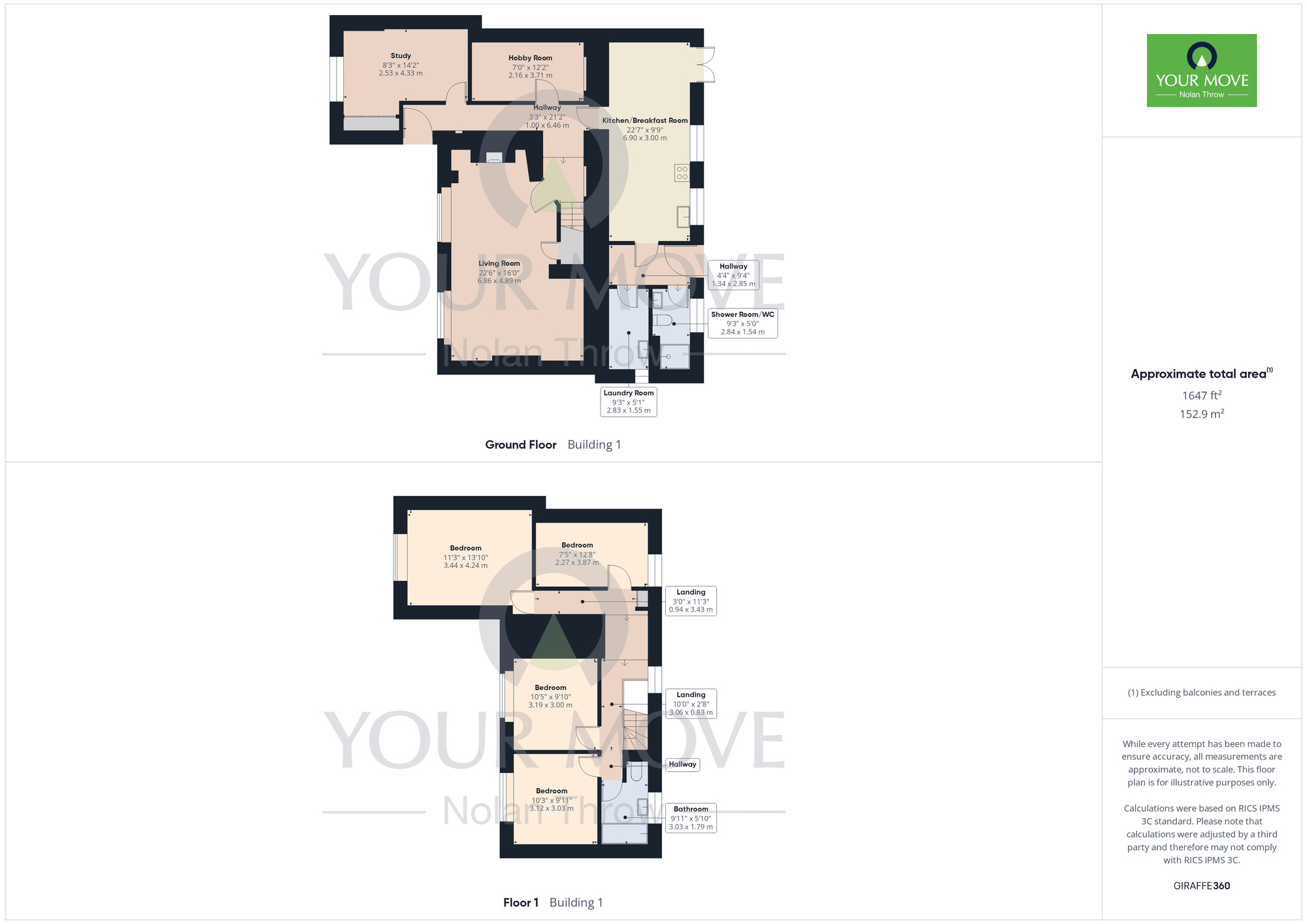 Floorplan of 4 bedroom Semi Detached House for sale, High Street, Brigstock, Northamptonshire, NN14