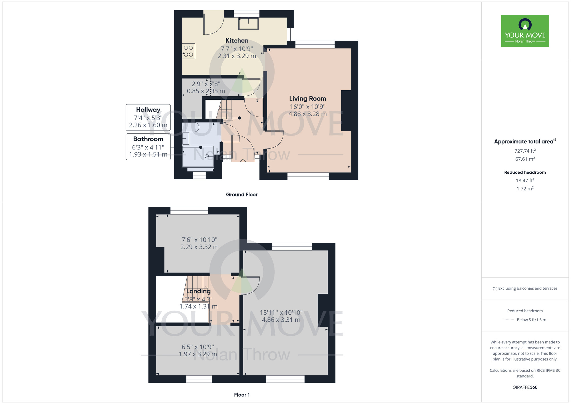Floorplan of 3 bedroom End Terrace House for sale, Addison Road, Abington, Northampton, Northamptonshire, NN3