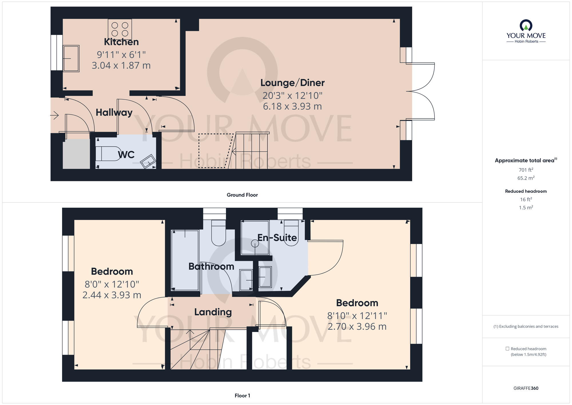 Floorplan of 2 bedroom End Terrace House for sale, Stephens Road, Overstone Gate, Northampton, NN6