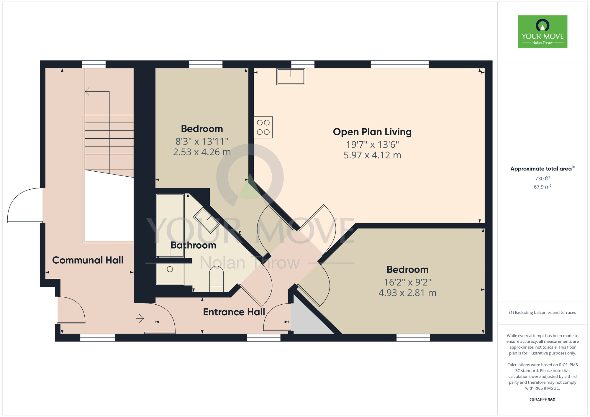 Floorplan of 2 bedroom  Flat for sale, Snowdrop Way, Wootton, Northampton, NN4