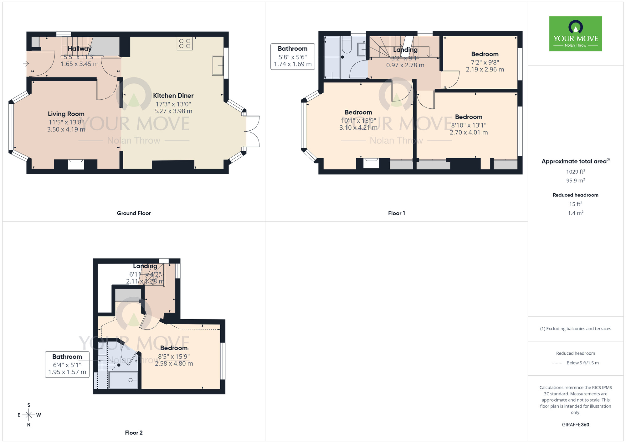 Floorplan of 4 bedroom Semi Detached House for sale, Lime Avenue, Phippsville, Northampton, NN3