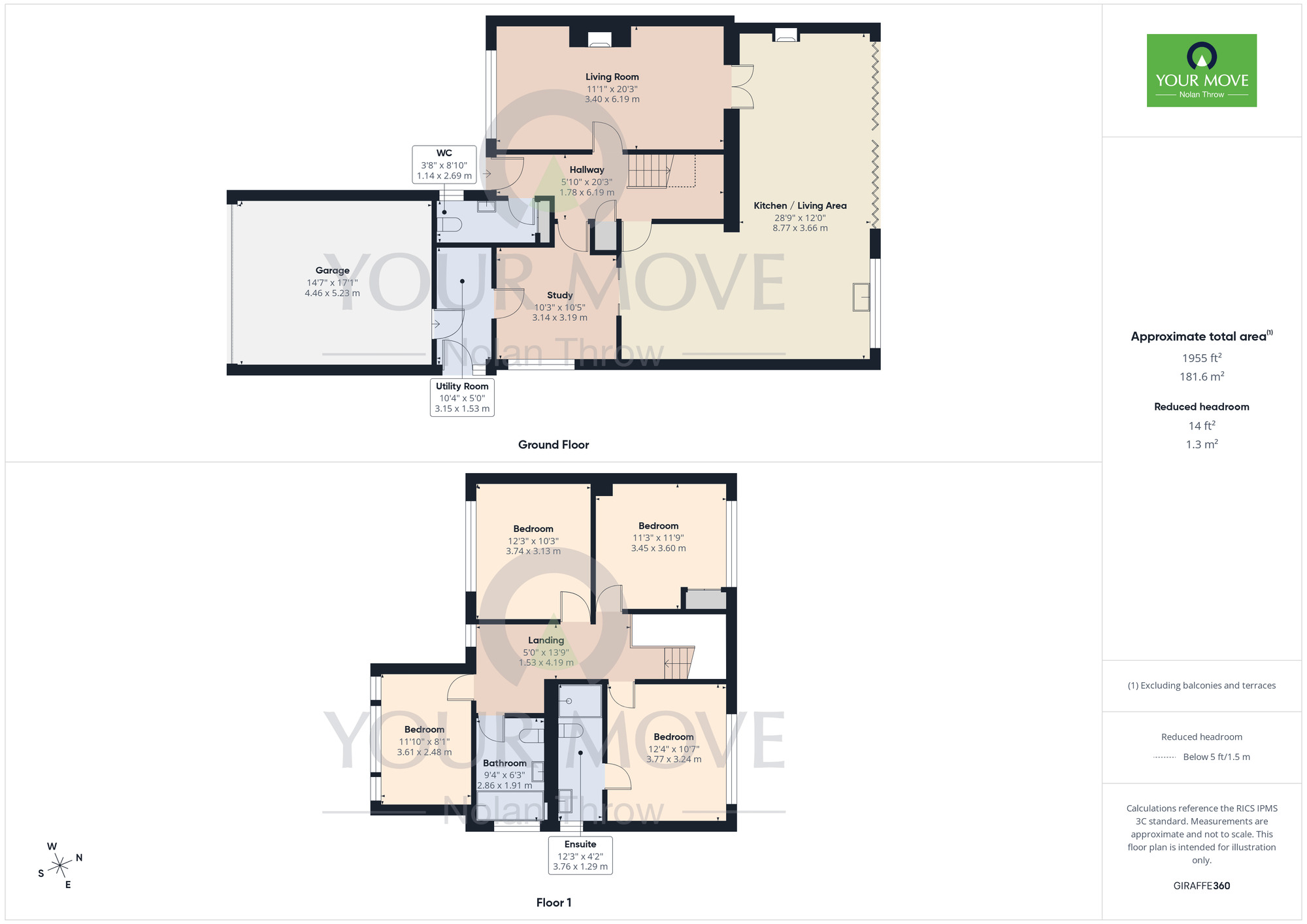 Floorplan of 4 bedroom Detached House for sale, Amber Drive, Walgrave, Northamptonshire, NN6