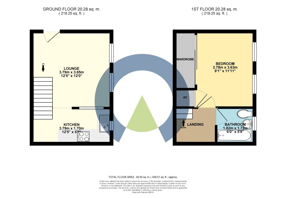 Floorplan of 1 bedroom  Flat for sale, Muncaster Gardens, East Hunsbury, Northampton, Northamptonshire, NN4