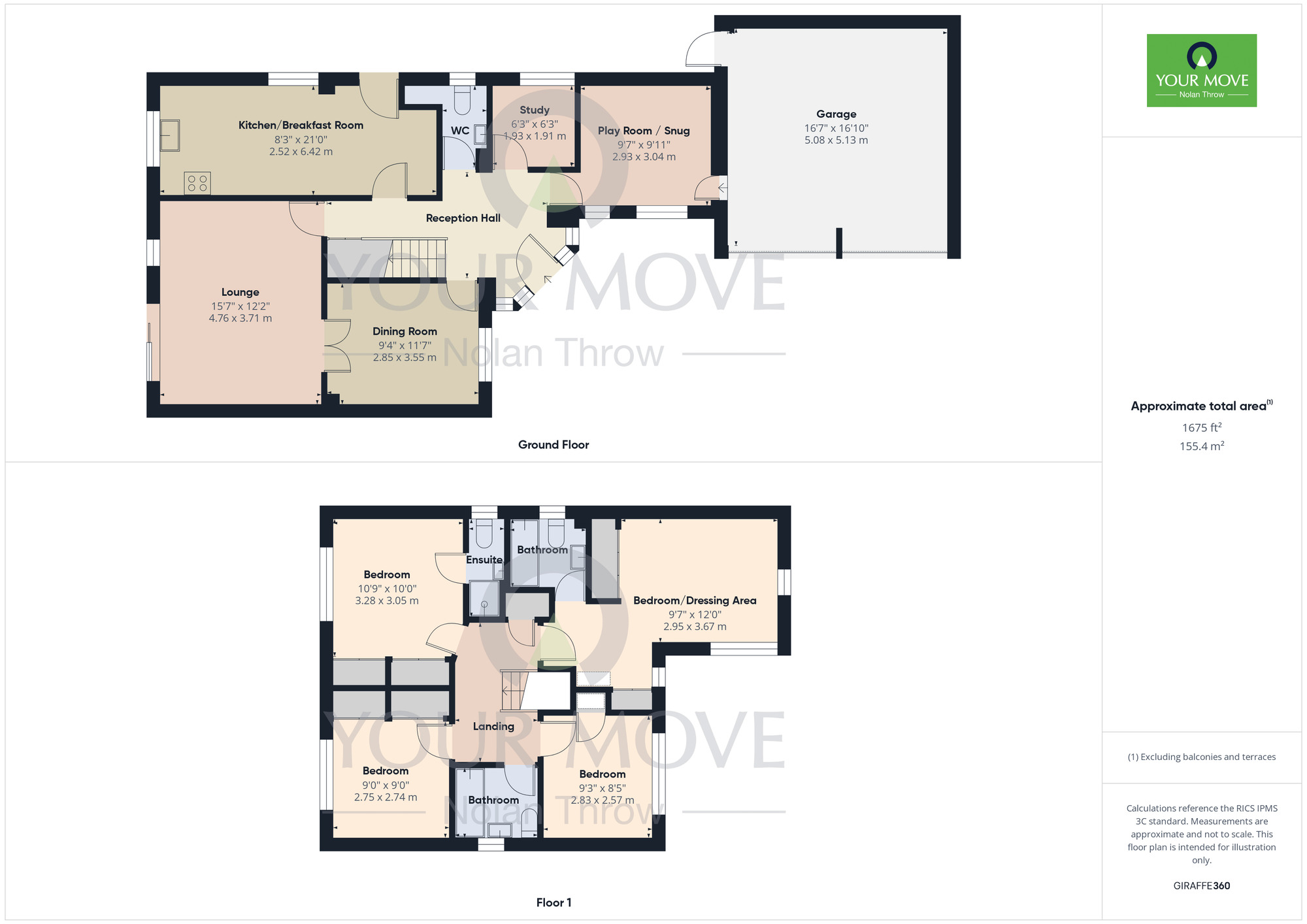 Floorplan of 4 bedroom Detached House for sale, Breezehill, Wootton, Northampton, NN4