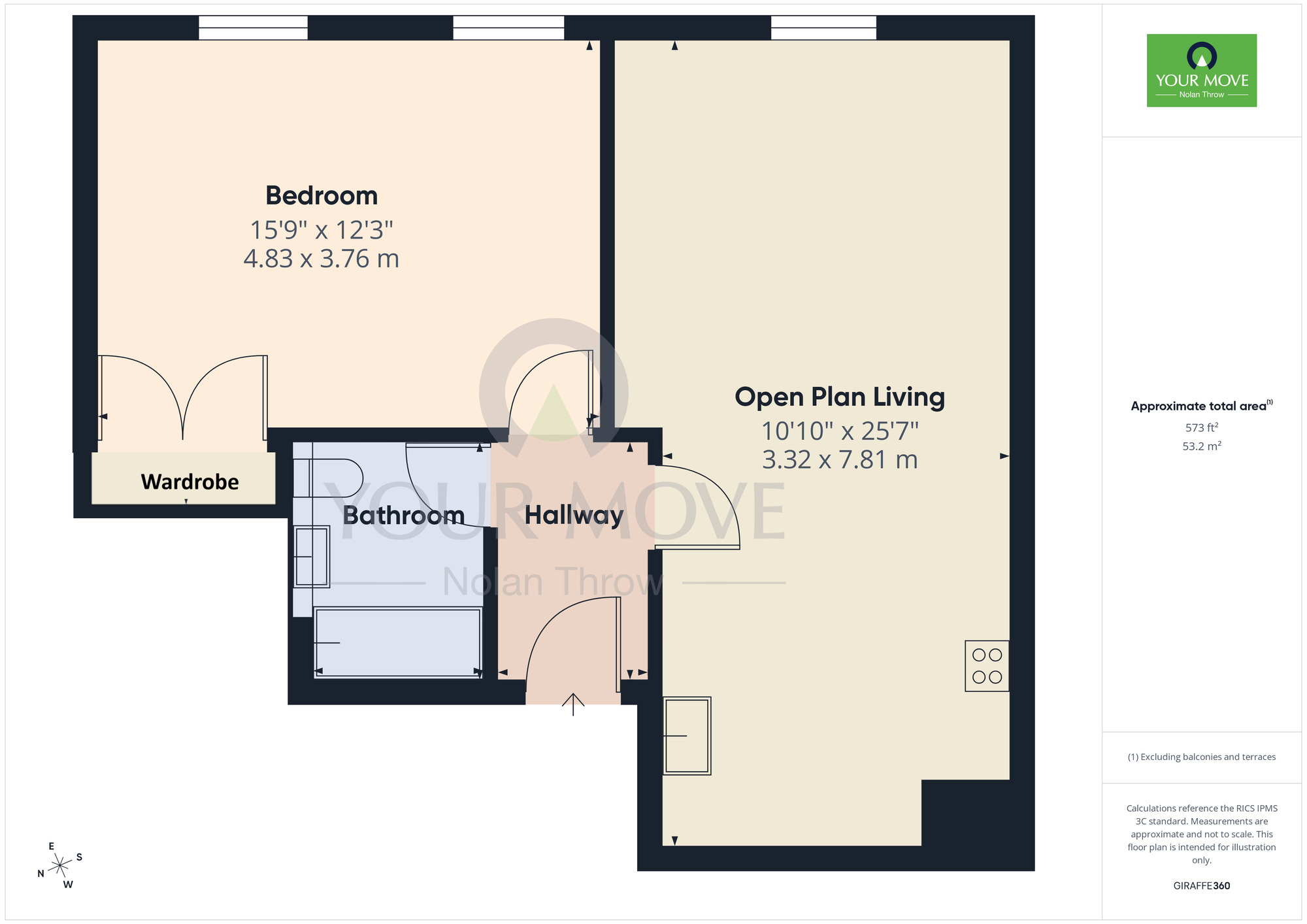 Floorplan of 1 bedroom Flat for sale, Overstone Road, Northampton, NN1
