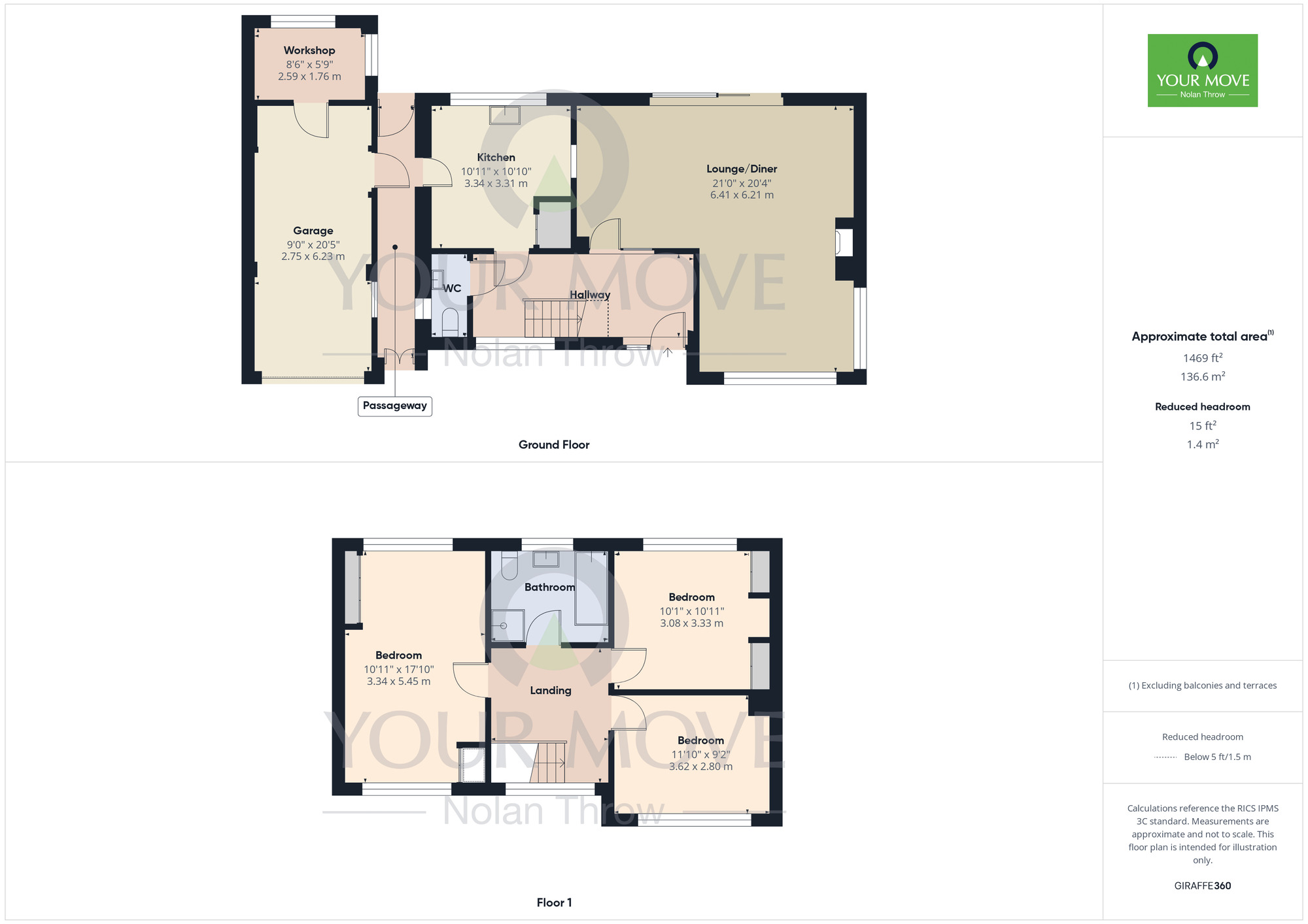 Floorplan of 3 bedroom Detached House for sale, Chantry Close, Great Billing, Northampton, NN3
