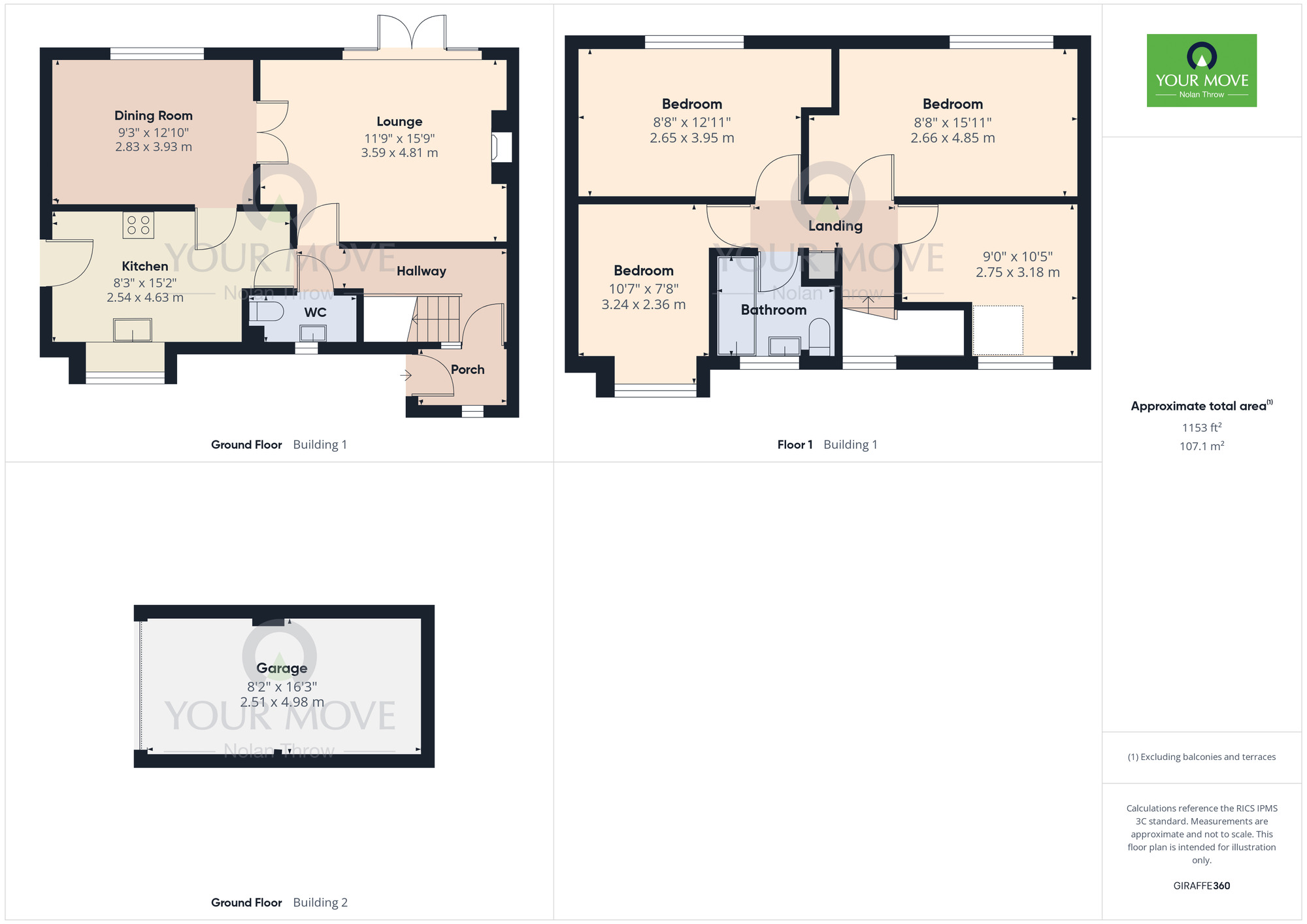 Floorplan of 4 bedroom Detached House for sale, Watermeadow Drive, Watermeadow, Northampton, NN3