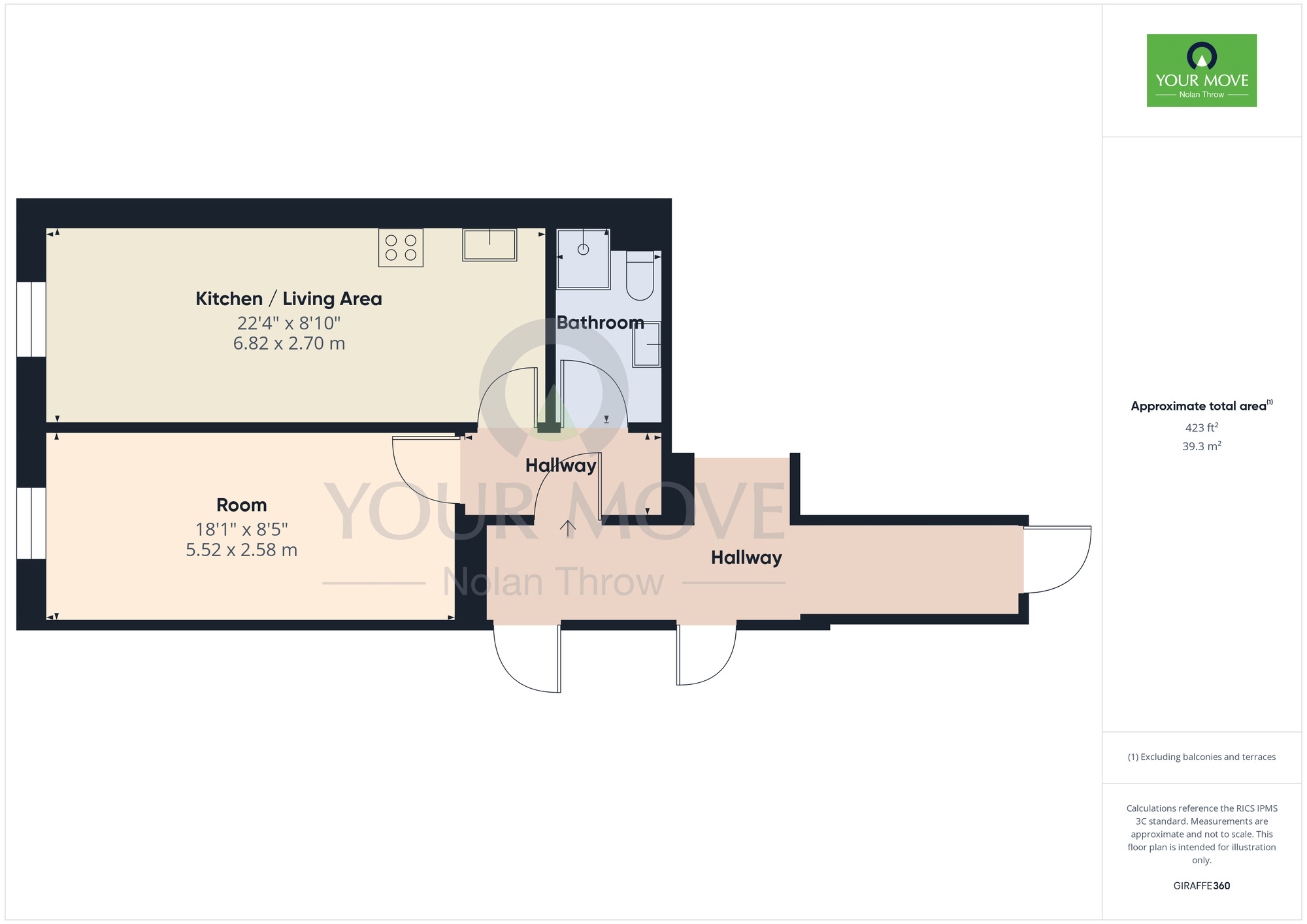 Floorplan of 1 bedroom  Flat to rent, Gold Street, Northampton, NN1