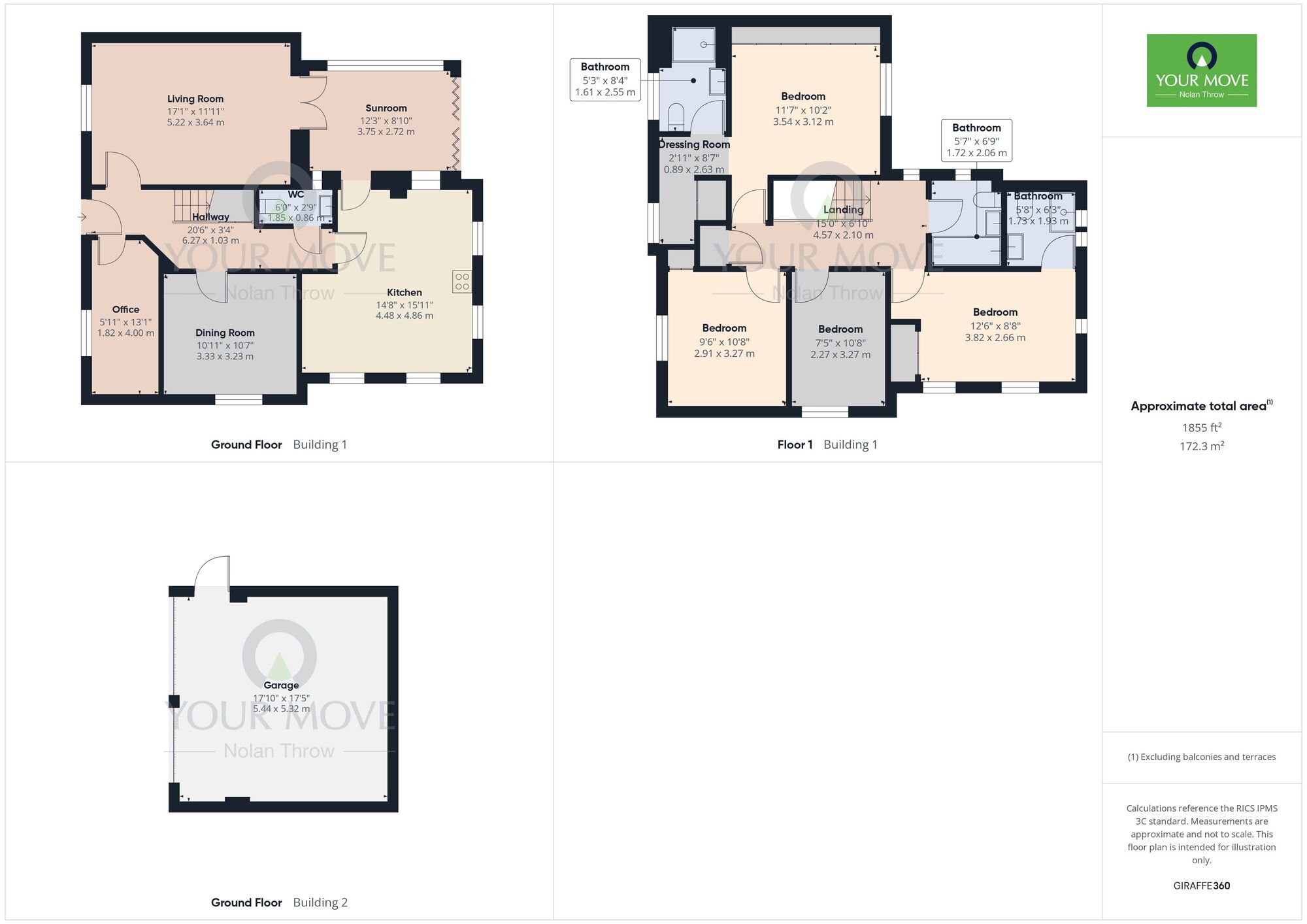 Floorplan of 4 bedroom Detached House to rent, Balwen, Buckingham, Buckinghamshire, MK18