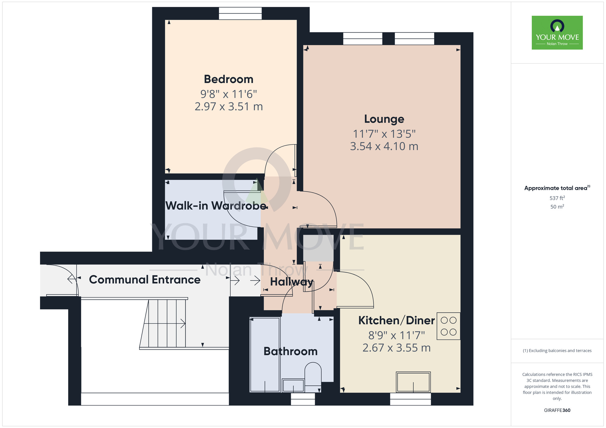 Floorplan of 1 bedroom  Flat for sale, Arthur Street, Kingsthorpe Hollow, Northampton, NN2