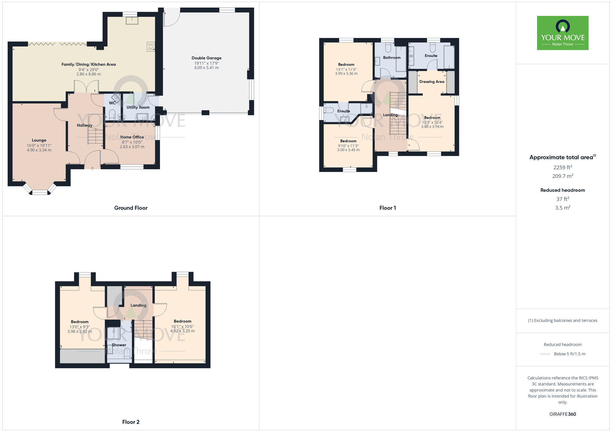 Floorplan of 5 bedroom Detached House for sale, Cowslip Close, Wootton, Northampton, NN4