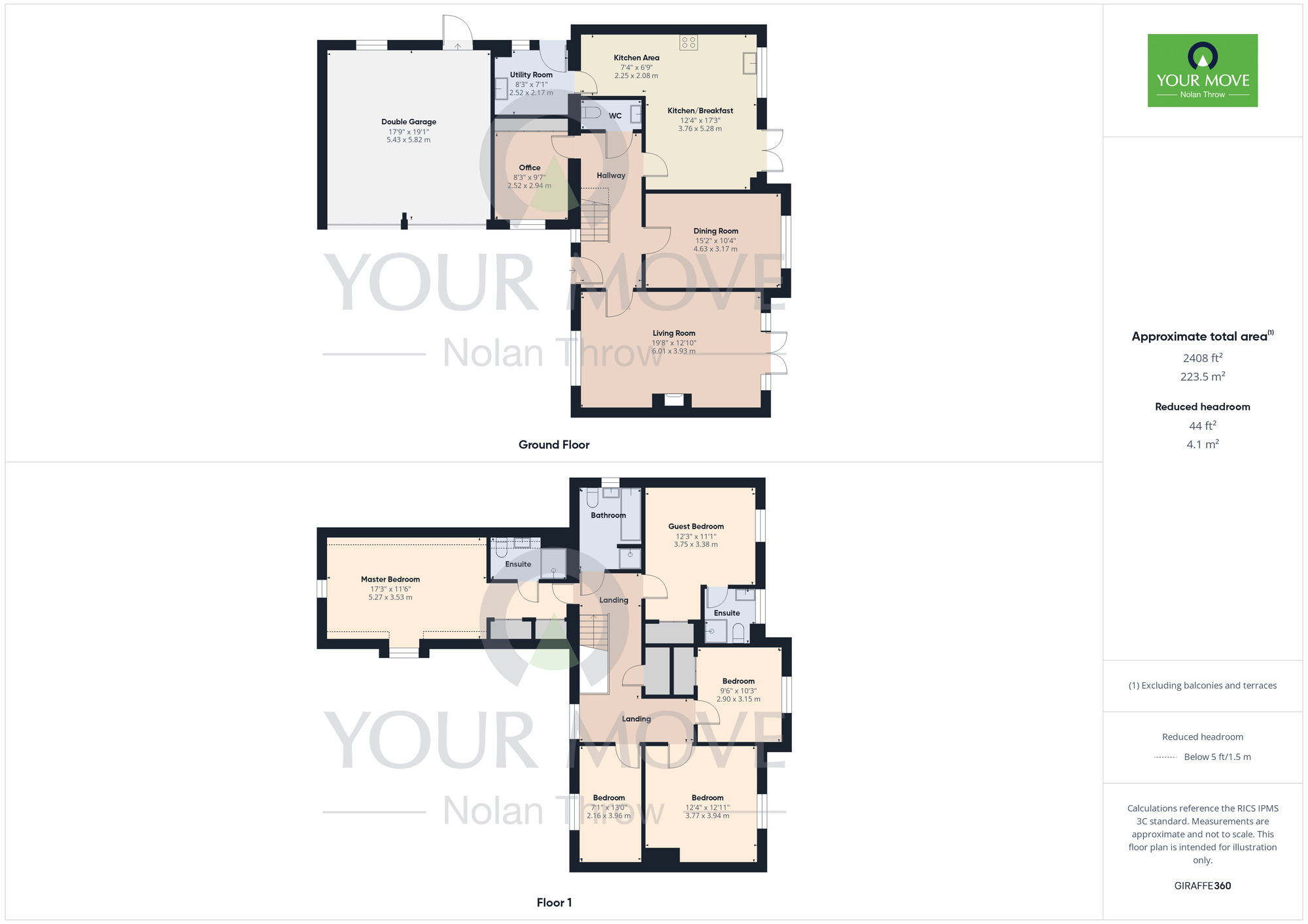 Floorplan of 5 bedroom Detached House for sale, Regent Way, Horton, Northamptonshire, NN7