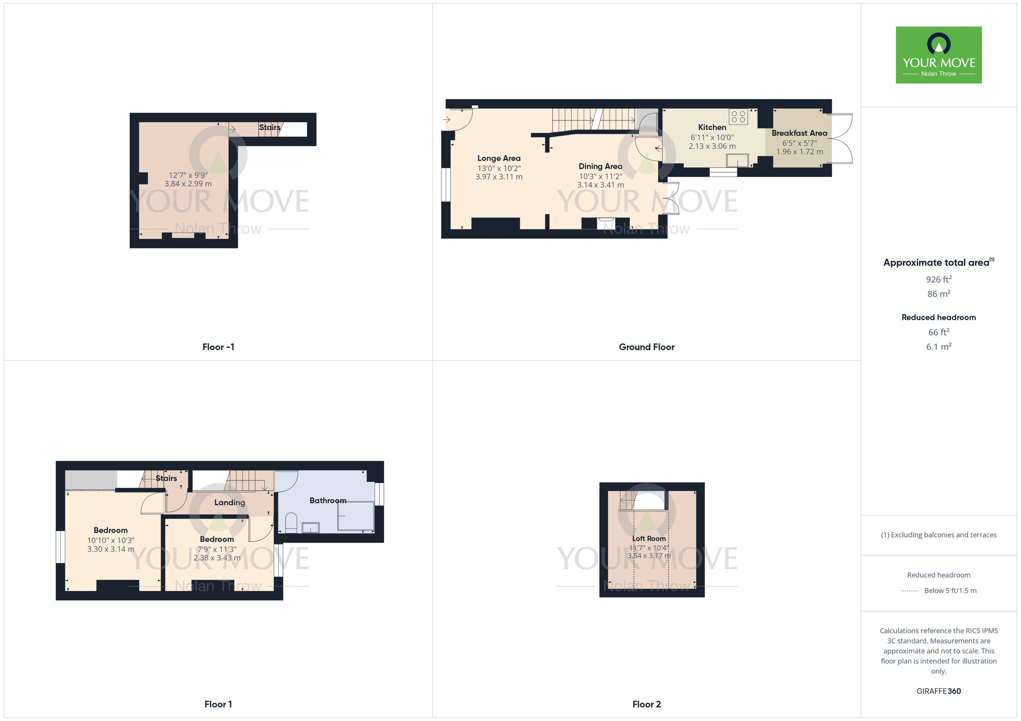 Floorplan of 2 bedroom End Terrace House for sale, Stanley Street, Semilong, Northampton, NN2