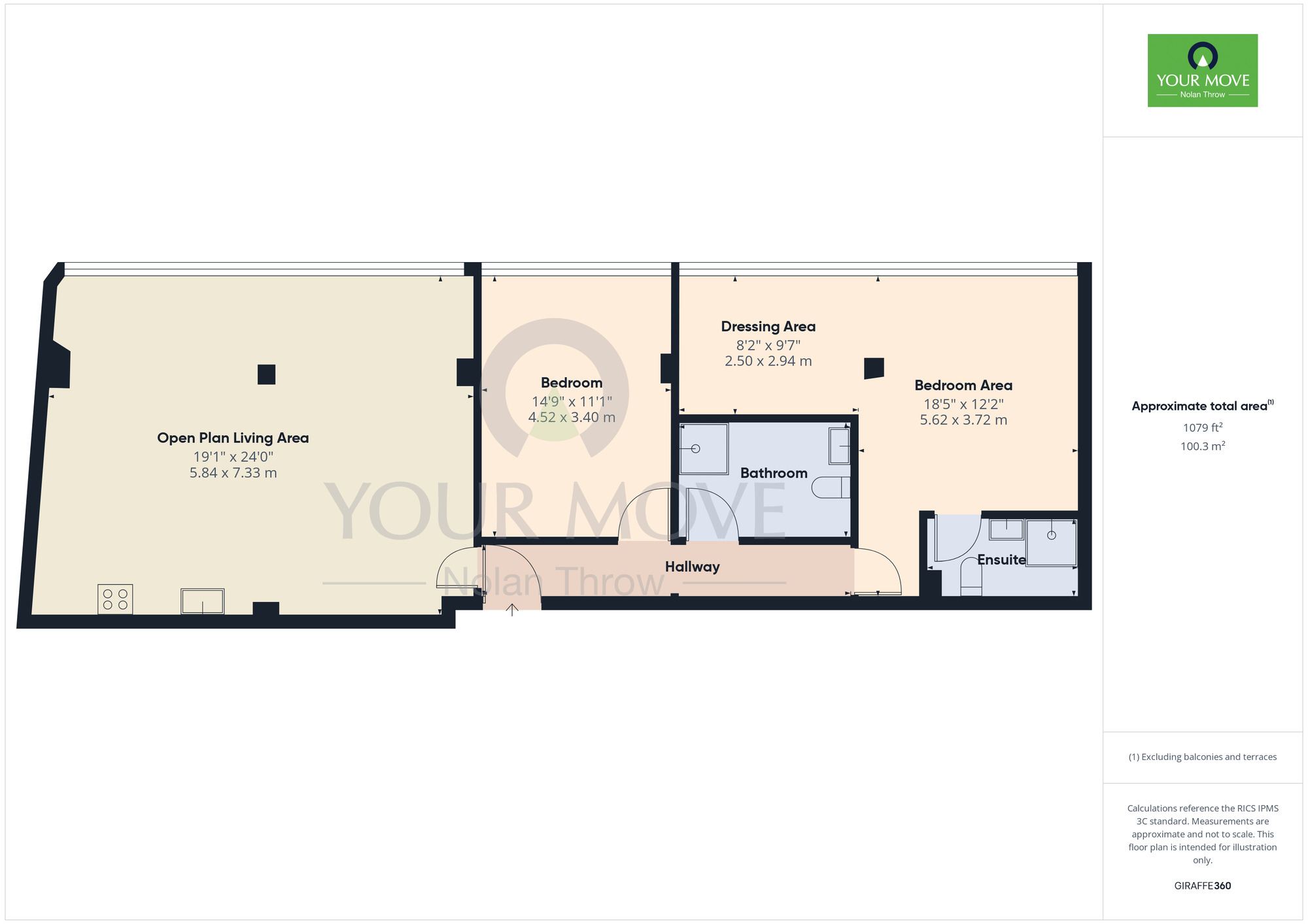Floorplan of 2 bedroom  Flat to rent, Market Square, Northampton, NN1