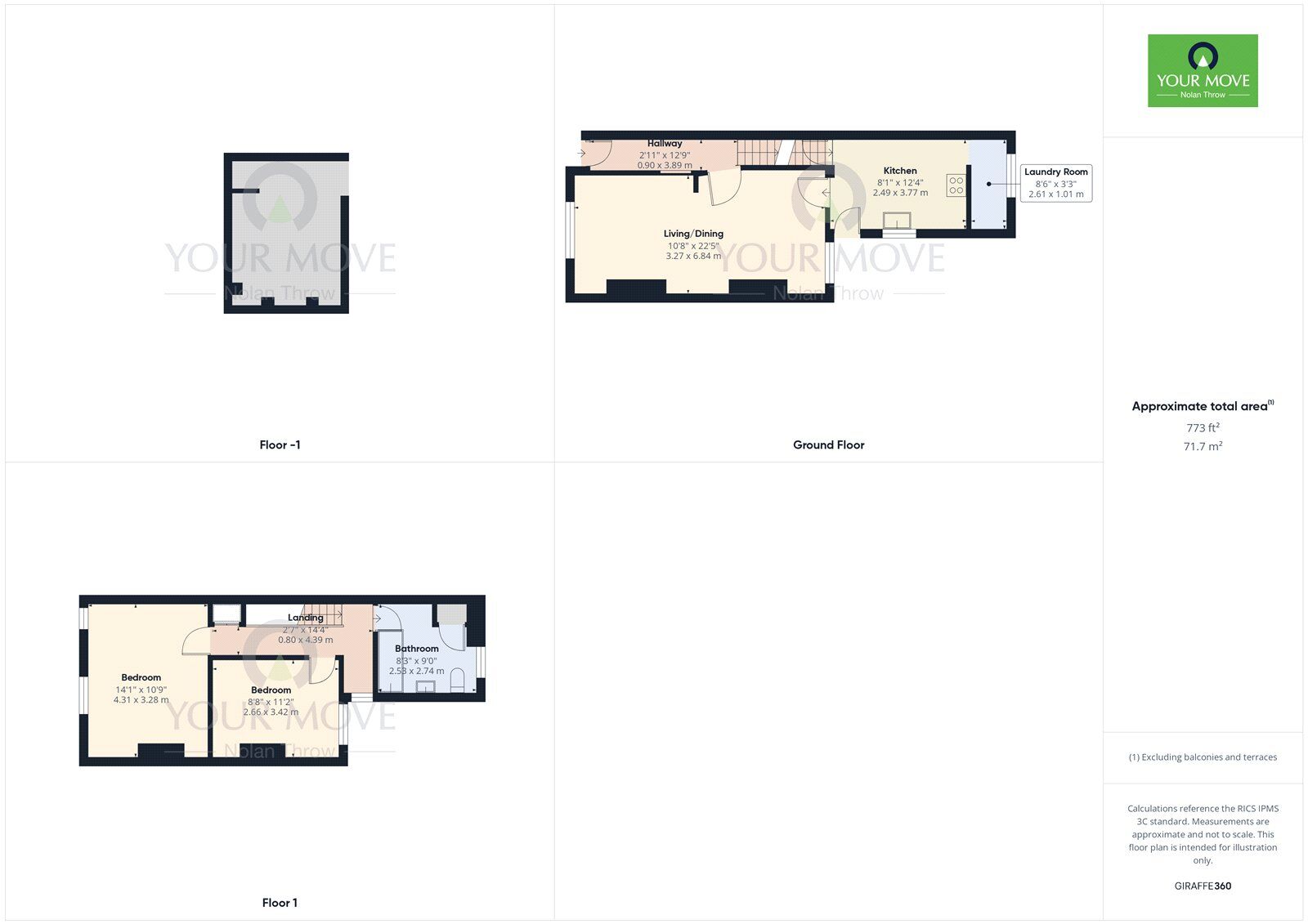 Floorplan of 2 bedroom Mid Terrace House for sale, Cambridge Street, Northampton, Northamptonshire, NN2