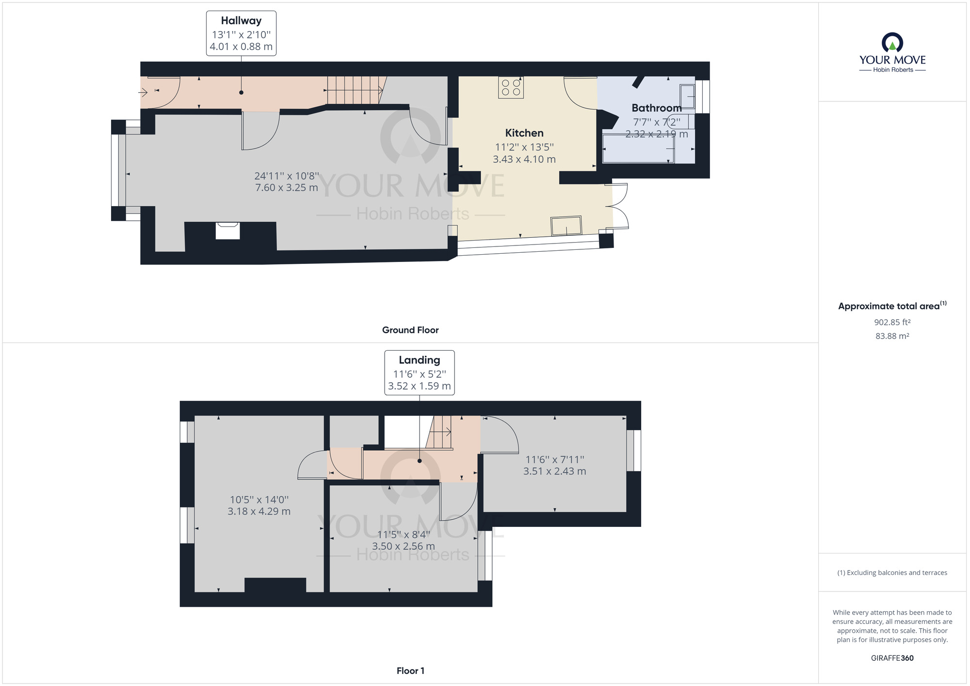 Floorplan of 3 bedroom Mid Terrace House to rent, Boughton Green Road, Northampton, Northamptonshire, NN2