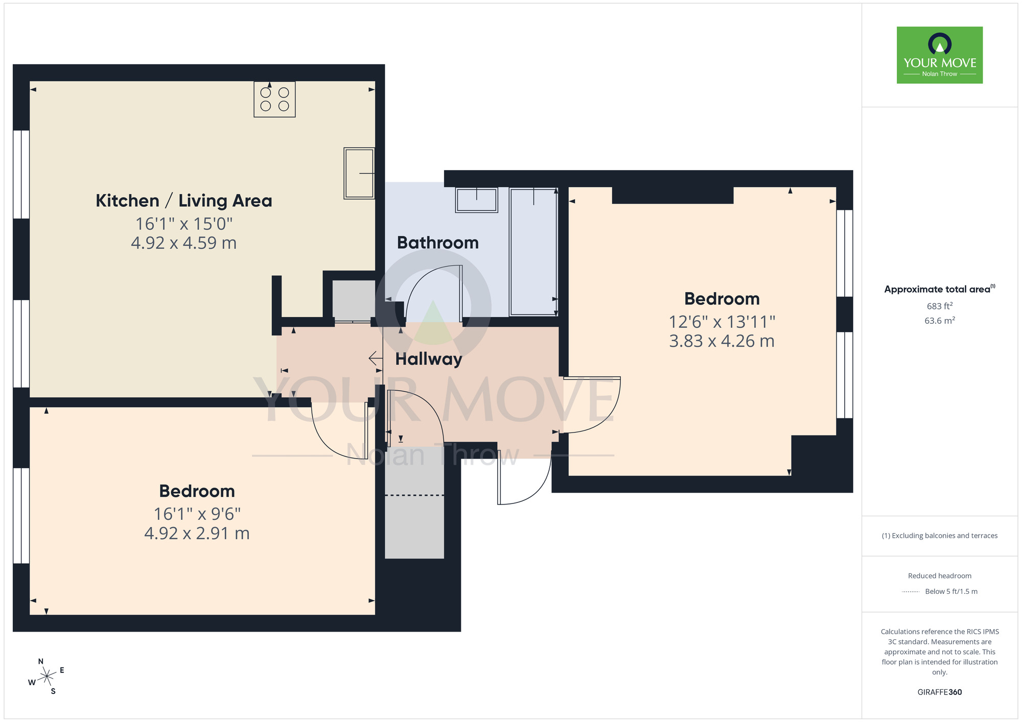 Floorplan of 2 bedroom  Flat to rent, Bridge Street, Northampton, NN1