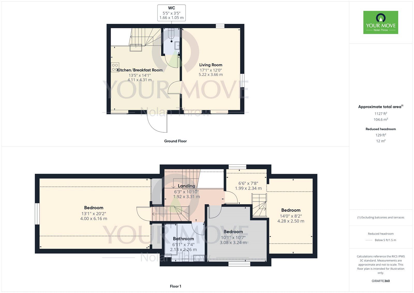Floorplan of 3 bedroom Detached House to rent, Brigstock, Kettering, Northamptonshire, NN14