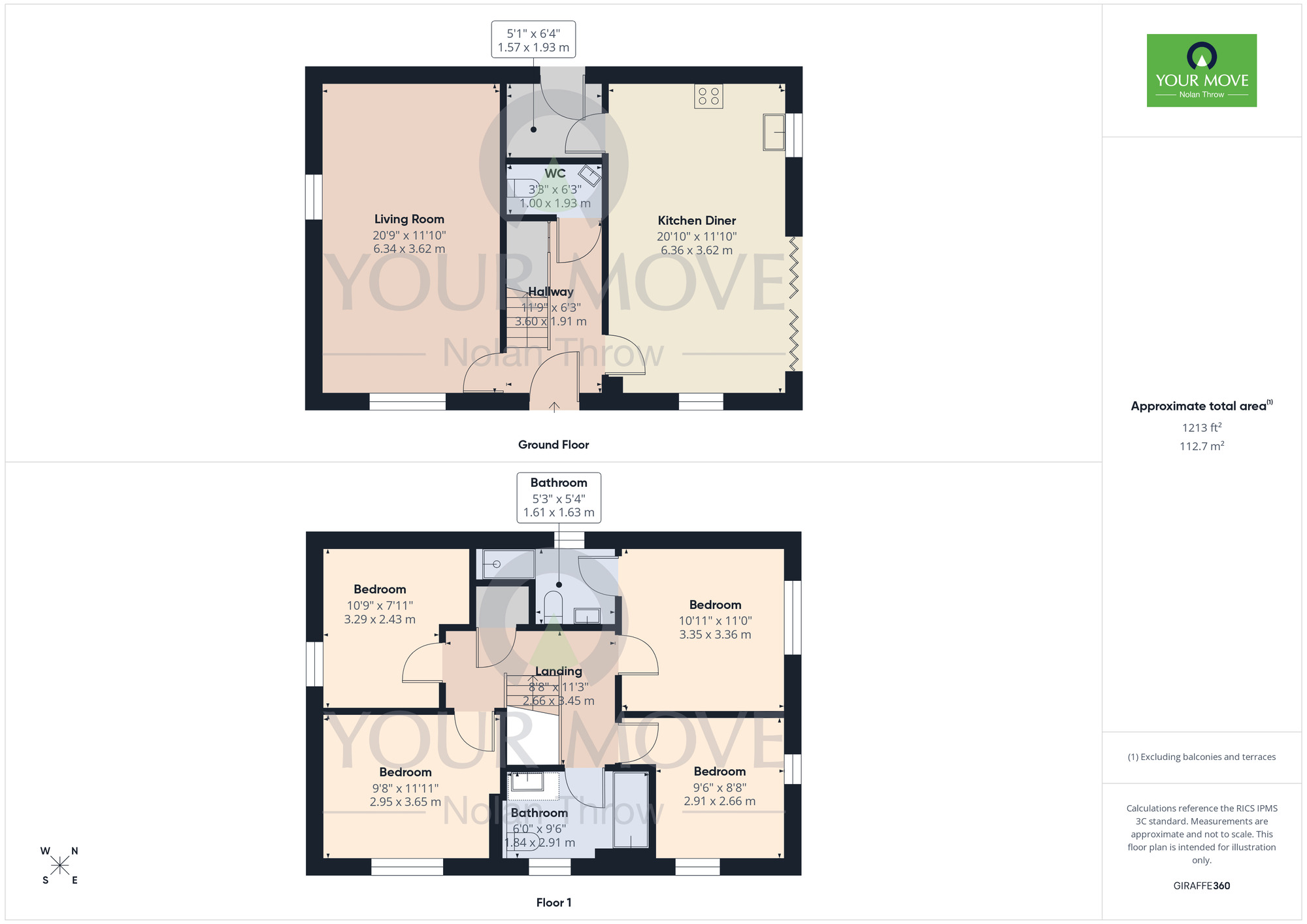 Floorplan of 4 bedroom Detached House for sale, Harebell Road, Wootton, Northampton, NN4