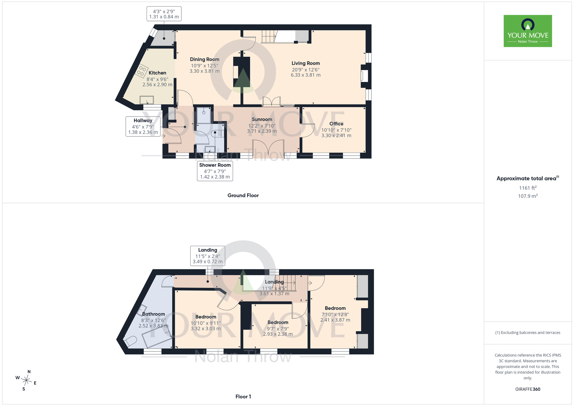 Floorplan of 3 bedroom Detached Property for sale, Church Street, Nether Heyford, Northamptonshire, NN7