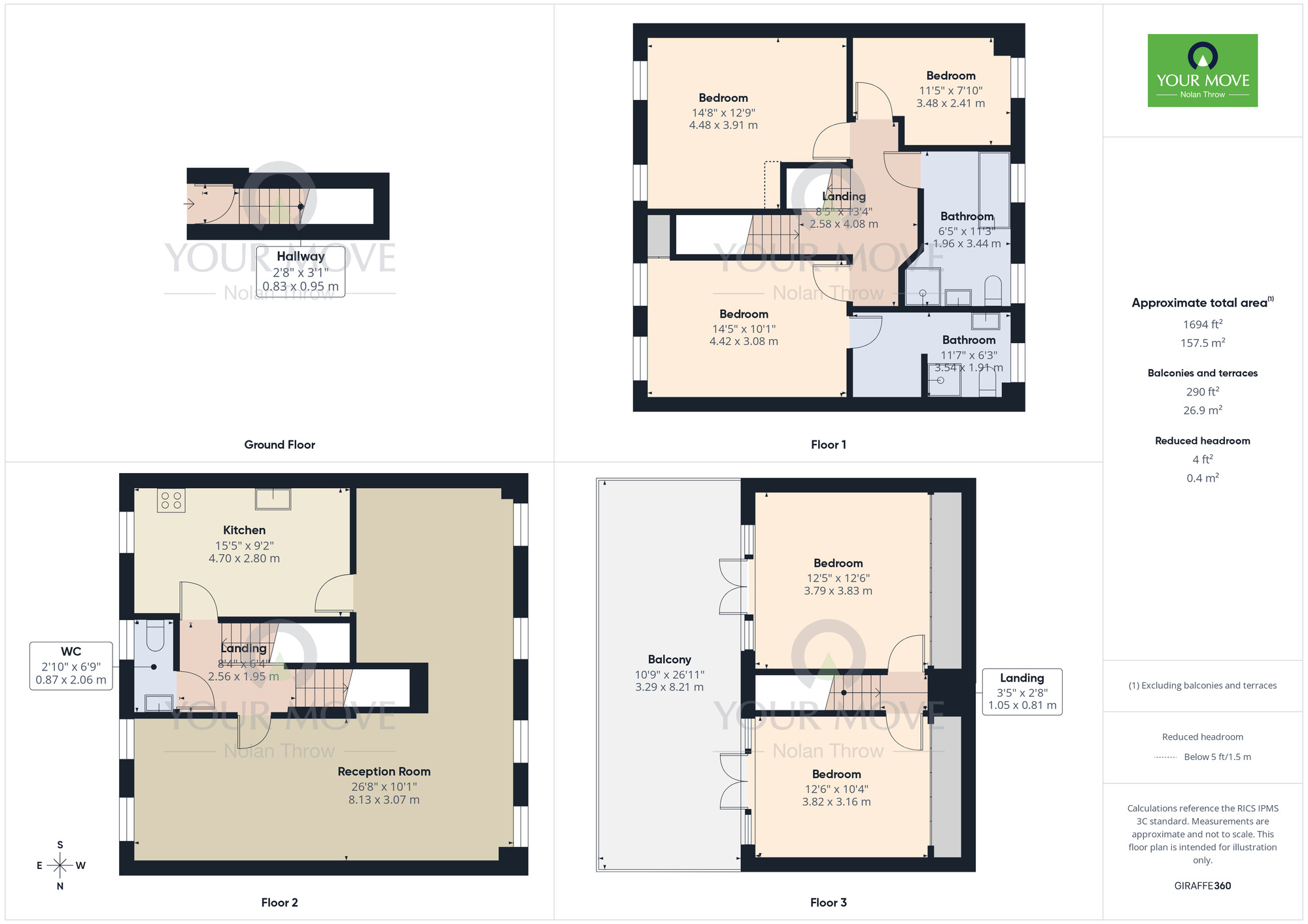Floorplan of 5 bedroom End Terrace Flat for sale, Sheep Street, Northampton, Northamptonshire, NN1