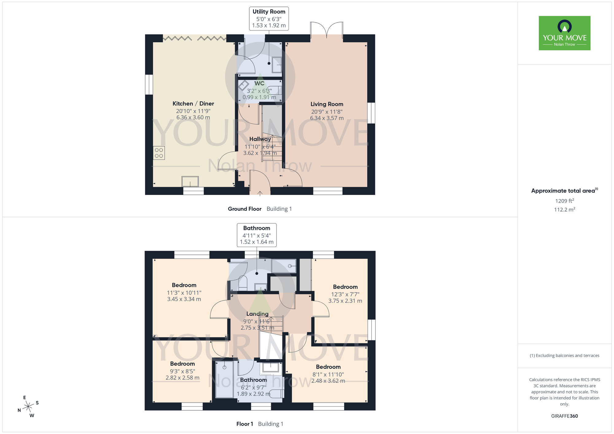 Floorplan of 4 bedroom Detached House for sale, Clover Lane, Wootton, Northamptonshire, NN4