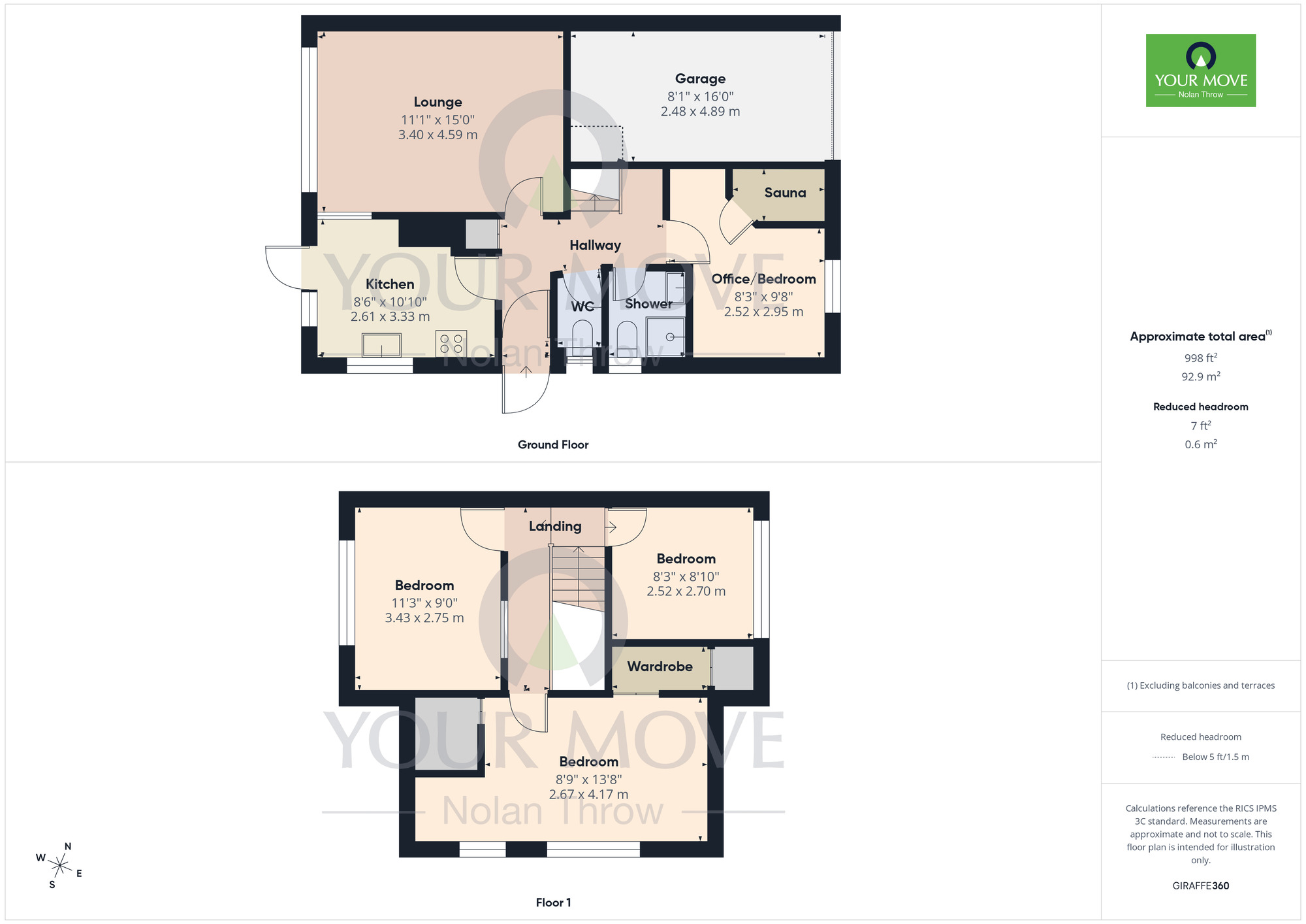 Floorplan of 3 bedroom Semi Detached House for sale, Fishpond Close, Denton, Northamptonshire, NN7
