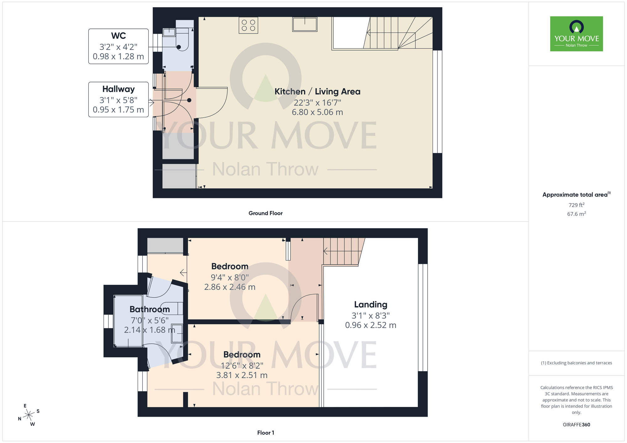 Floorplan of 2 bedroom Flat for sale, Duke Street, The Mounts, Northampton, NN1
