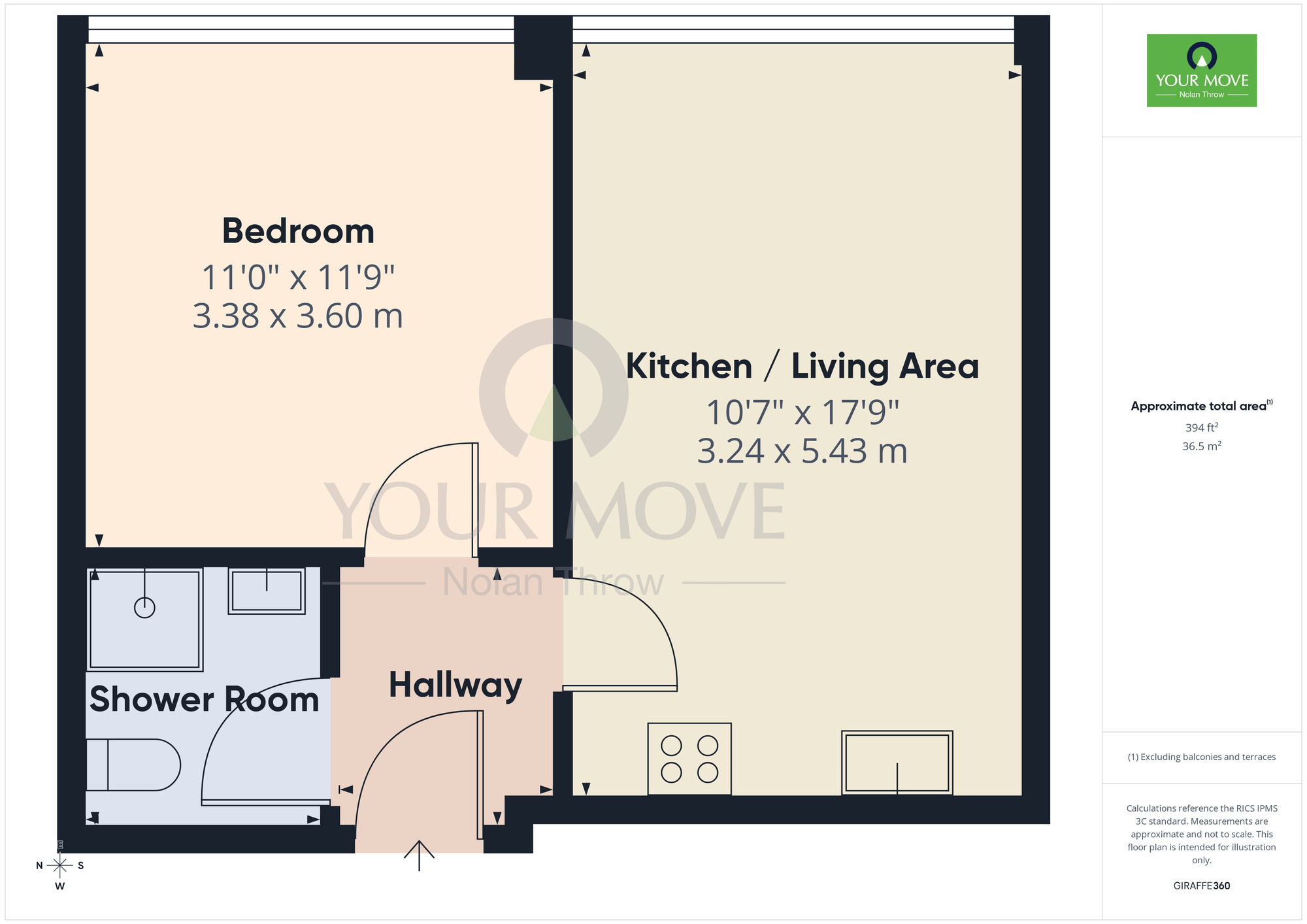 Floorplan of 1 bedroom Flat to rent, Market Square, Northampton, NN1