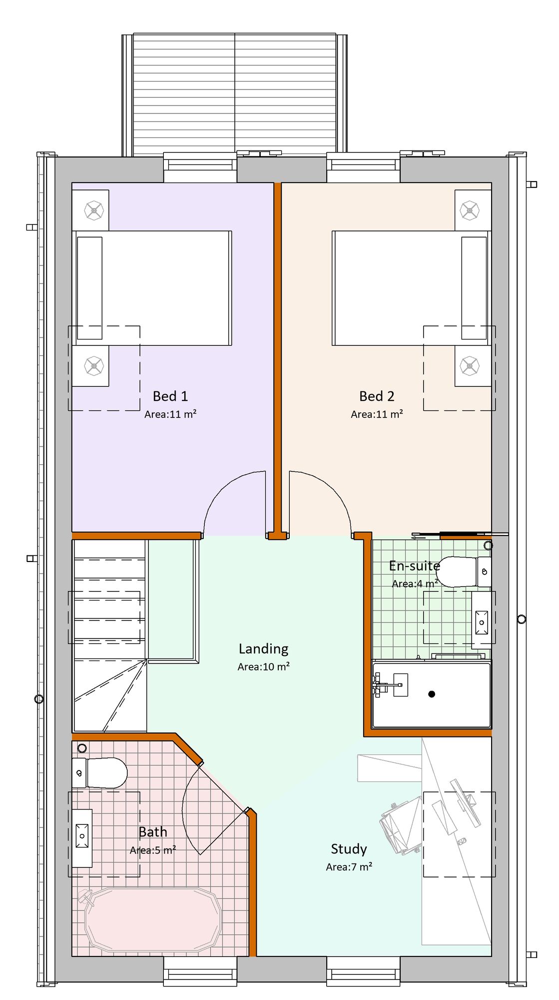 Floorplan of 2 bedroom Detached House for sale, Forest Road, Hartwell, Northampton, NN7