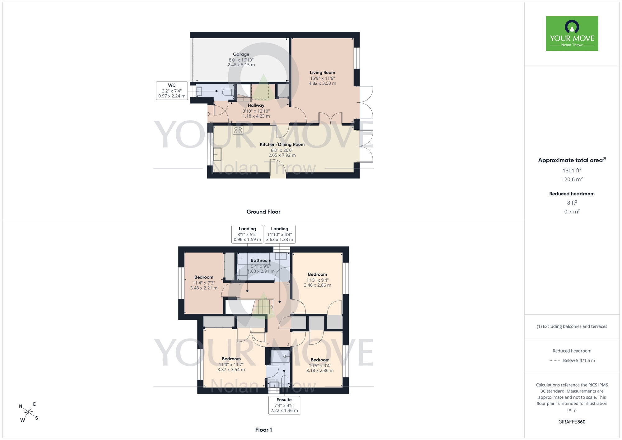Floorplan of 4 bedroom Detached House for sale, Chamberlain Way, Raunds, Northamptonshire, NN9