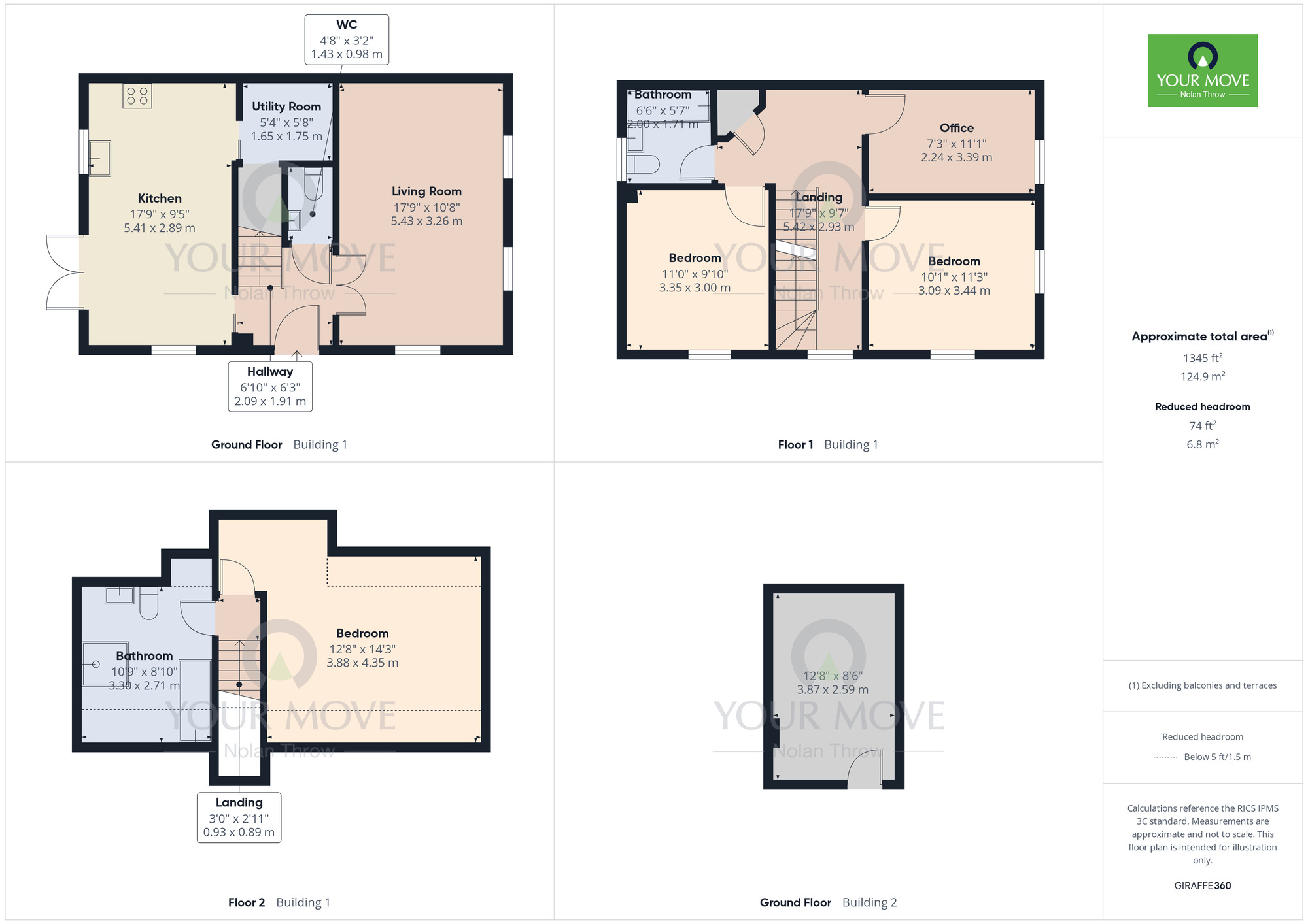 Floorplan of 4 bedroom End Terrace House for sale, Robinson Way, Wootton, Northampton, NN4