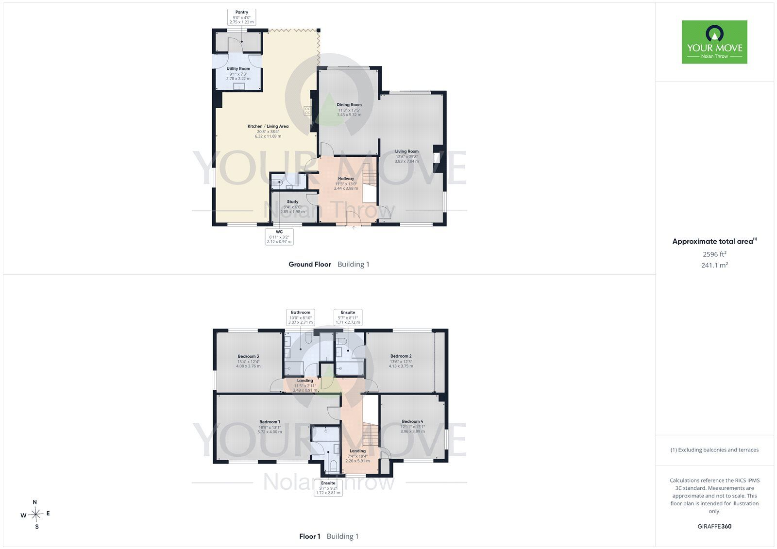 Floorplan of 4 bedroom Detached House to rent, Barton Road, Barton Seagrave, Northamptonshire, NN15