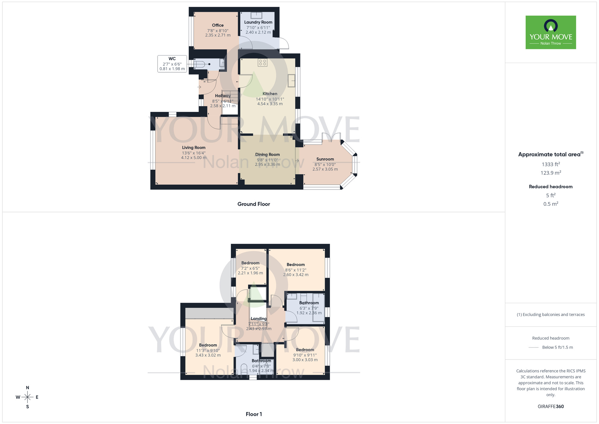 Floorplan of 4 bedroom Detached House for sale, Windsor Drive, Thrapston, Northamptonshire, NN14
