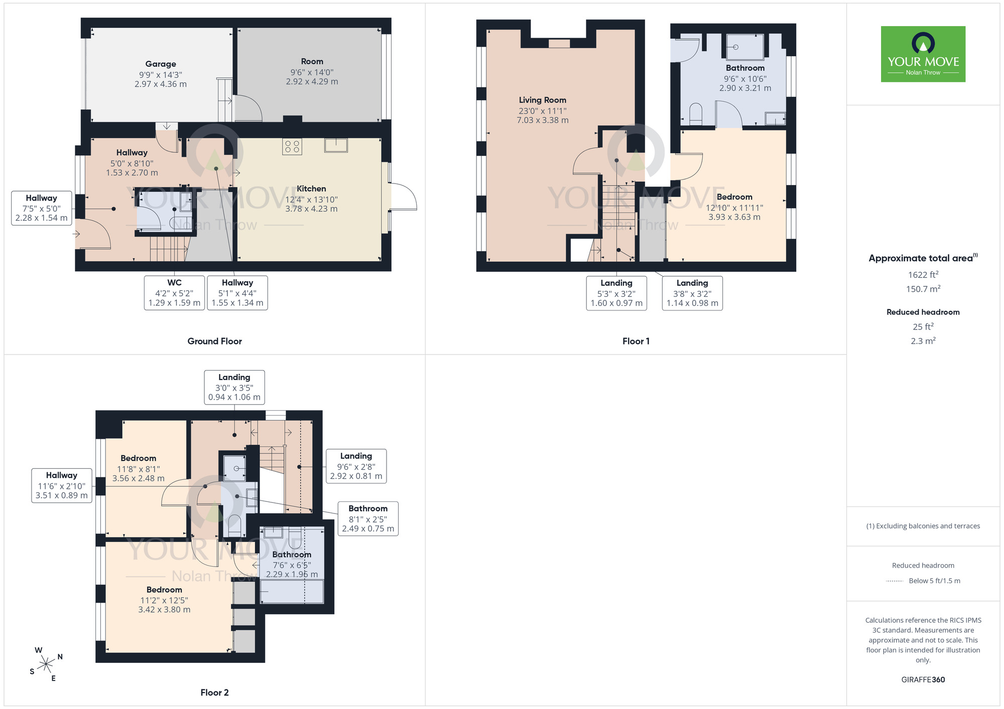 Floorplan of 3 bedroom End Terrace House for sale, Robert Street, Northampton, Northamptonshire, NN1