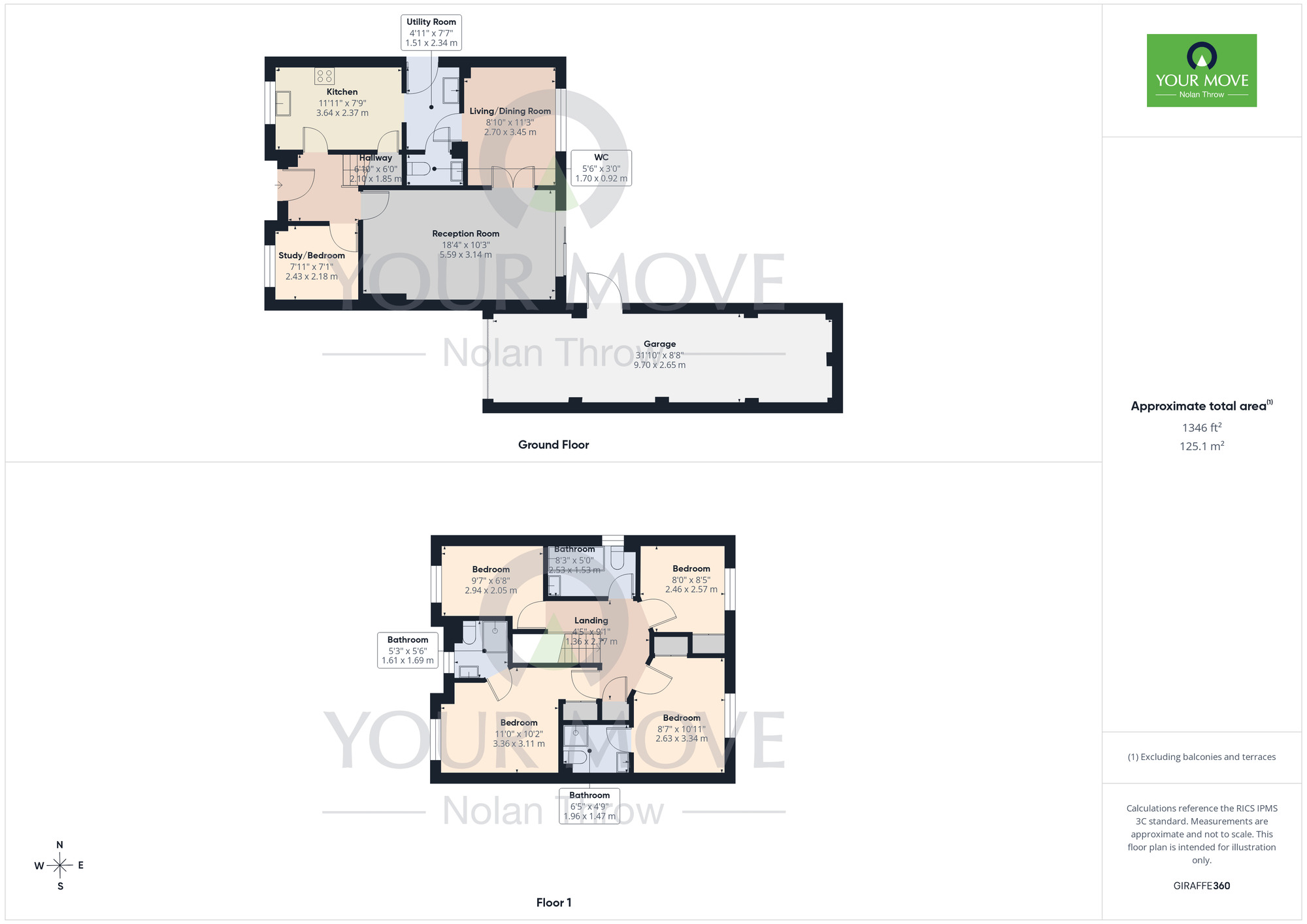 Floorplan of 4 bedroom Detached House for sale, Kingmaker Way, Buckingham Fields, Northampton, NN4
