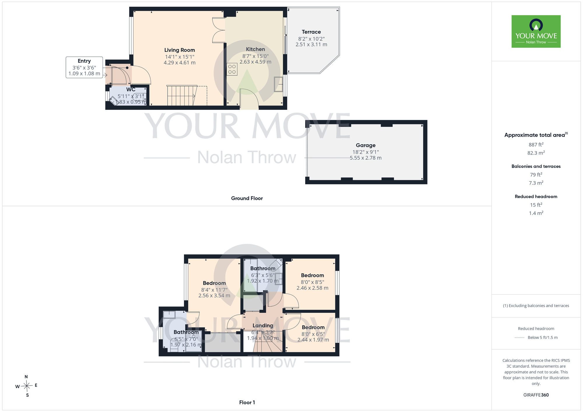 Floorplan of 3 bedroom End Terrace House for sale, Farmers Close, Wootton, Northampton, NN4