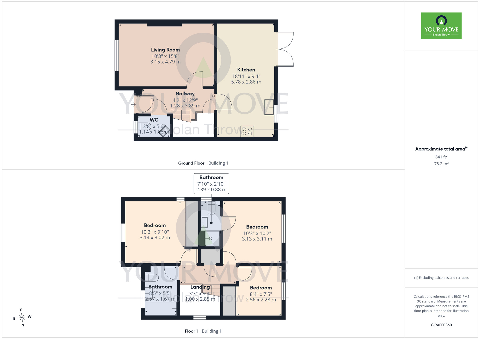 Floorplan of 3 bedroom Detached House for sale, Cowslip Close, Wootton, Northamptonshire, NN4
