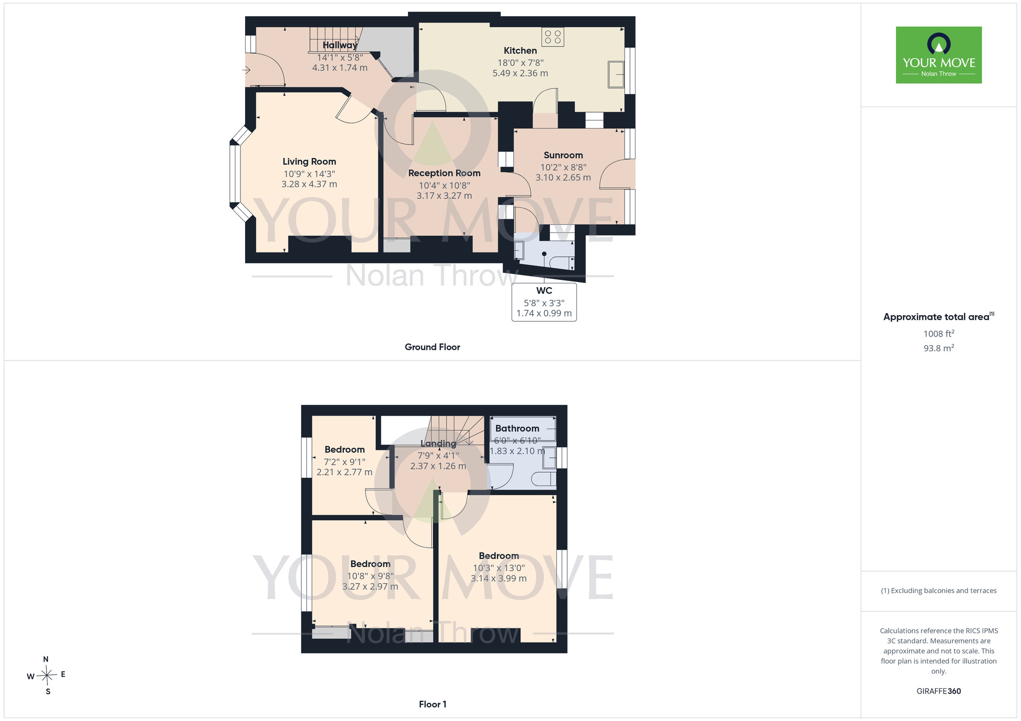 Floorplan of 3 bedroom End Terrace House for sale, Eastfield Road, Delapre, Northampton, NN4