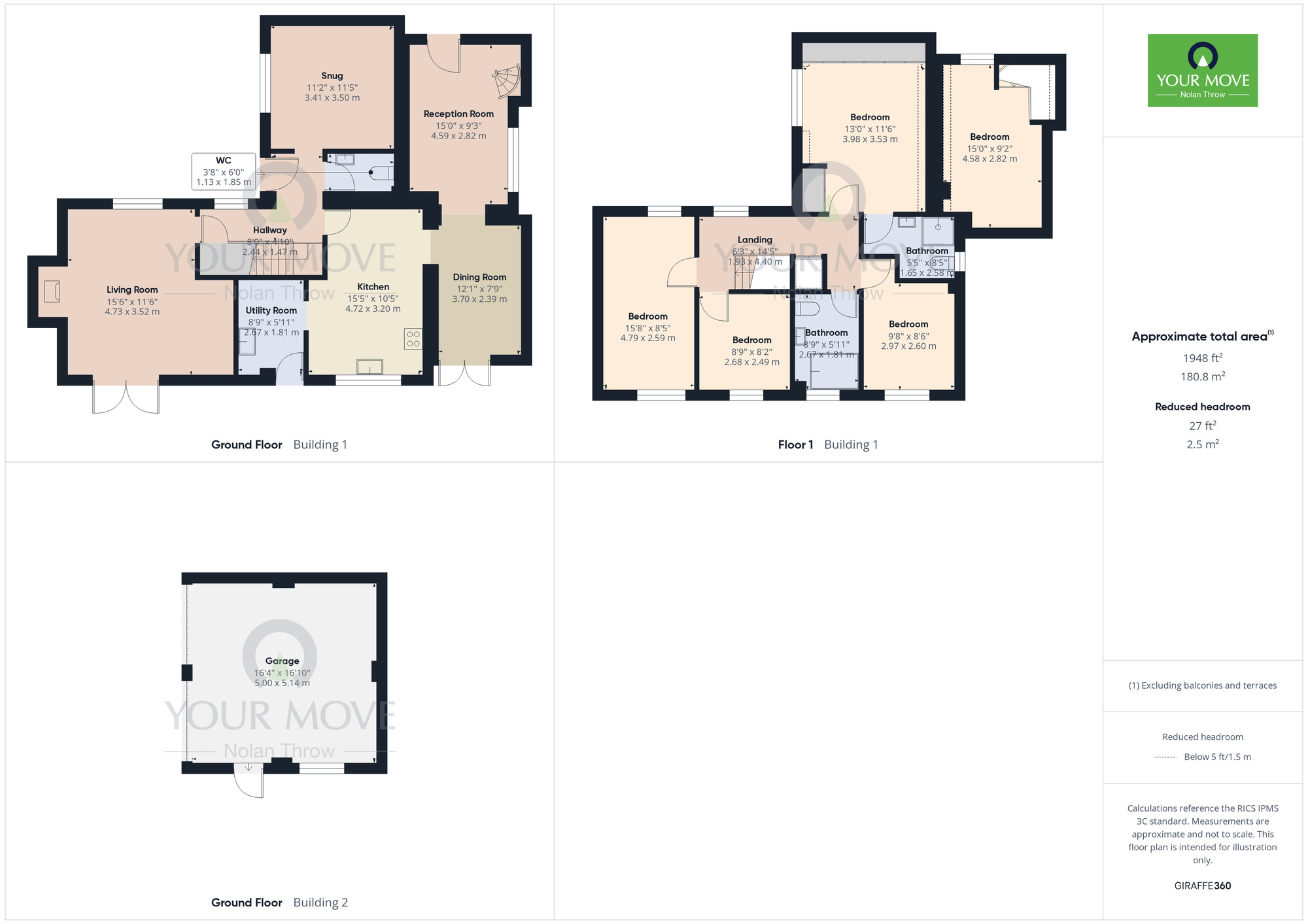 Floorplan of 5 bedroom Detached House for sale, Wood Lane, Hartwell, Northamptonshire, NN7