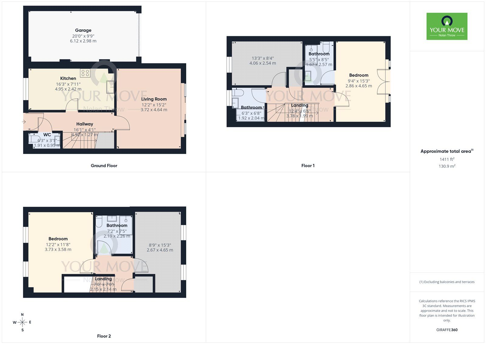 Floorplan of 4 bedroom End Terrace House for sale, Irthlingborough Road North, Wellingborough, Northamptonshire, NN8