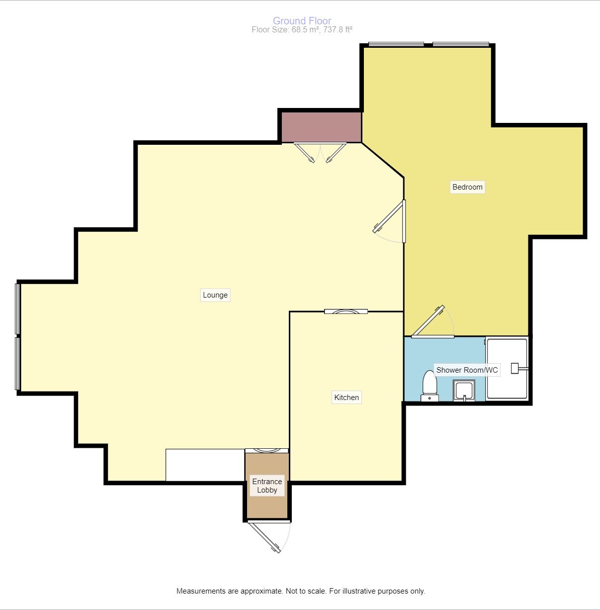 Floorplan of 1 bedroom  Flat for sale, High Street, Kent, BR6