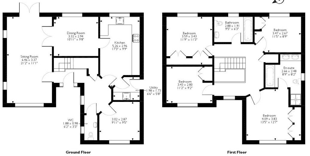 Floorplan of 4 bedroom Detached House for sale, Trenear Close, Orpington, BR6