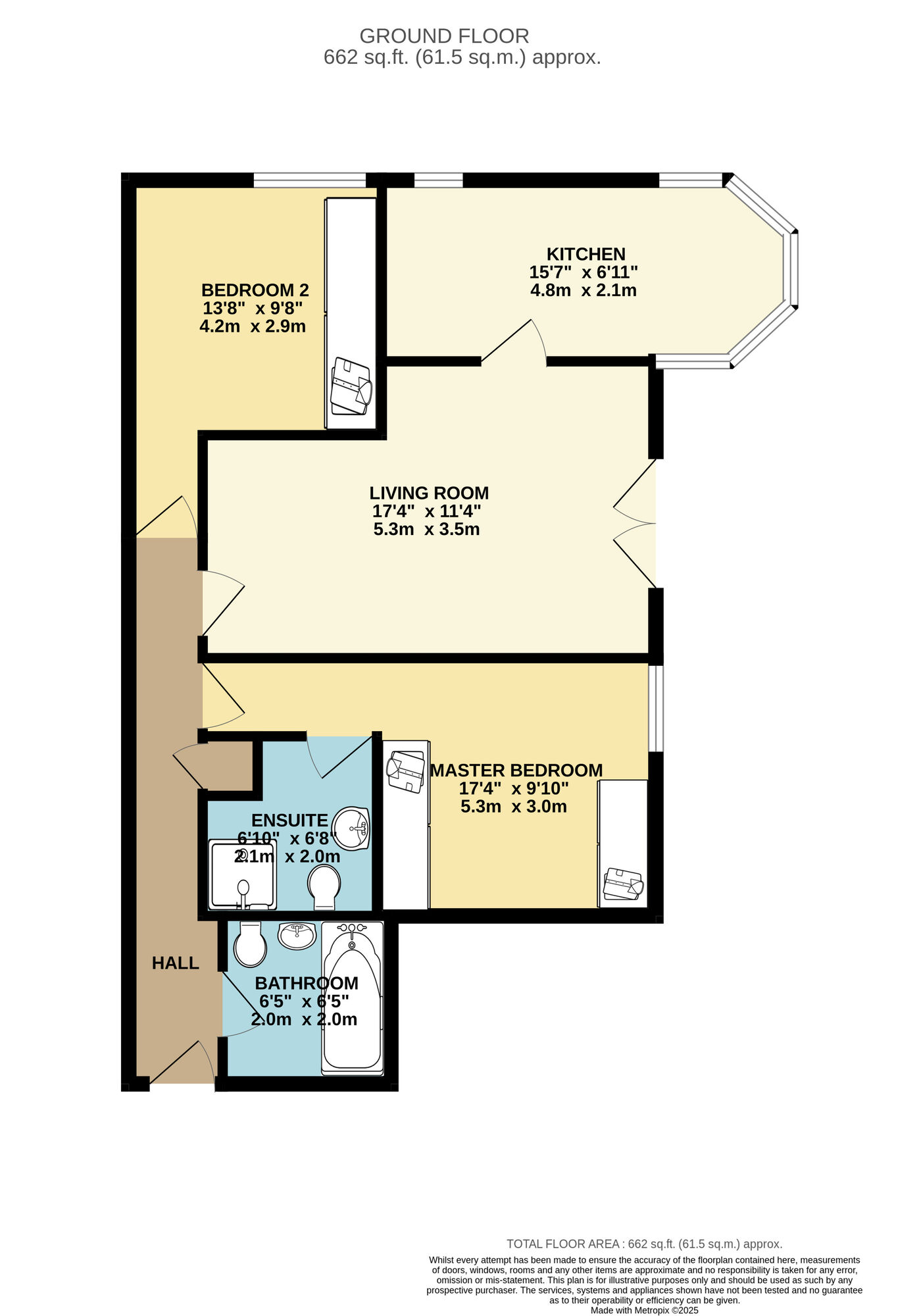 Floorplan of 2 bedroom  Flat for sale, Station Road, Orpington, BR6