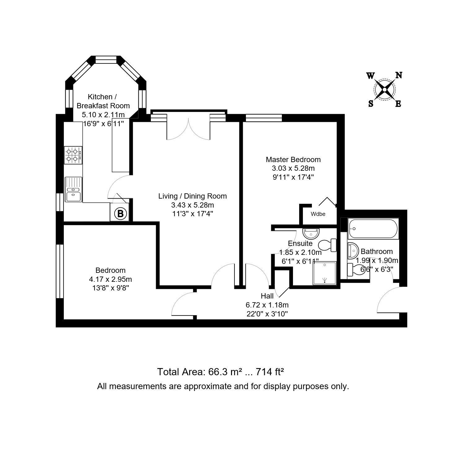 Floorplan of 2 bedroom  Flat for sale, Station Road, Orpington, BR6