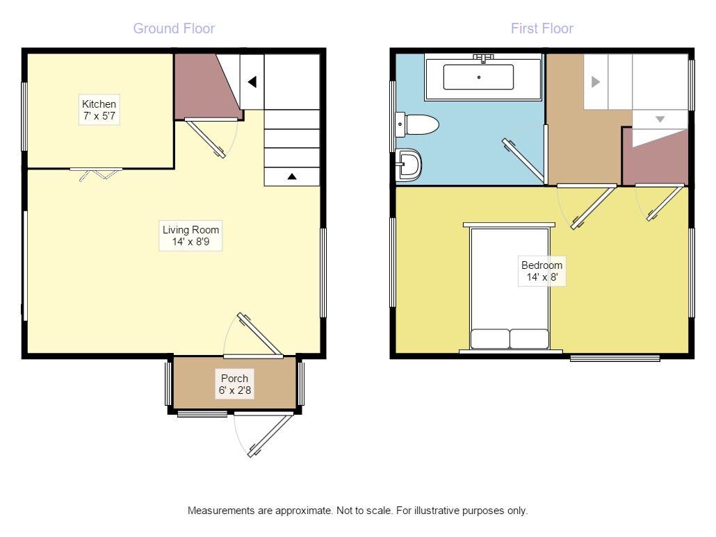 Floorplan of 1 bedroom End Terrace House to rent, Howlett Drive, Hailsham, East Sussex, BN27