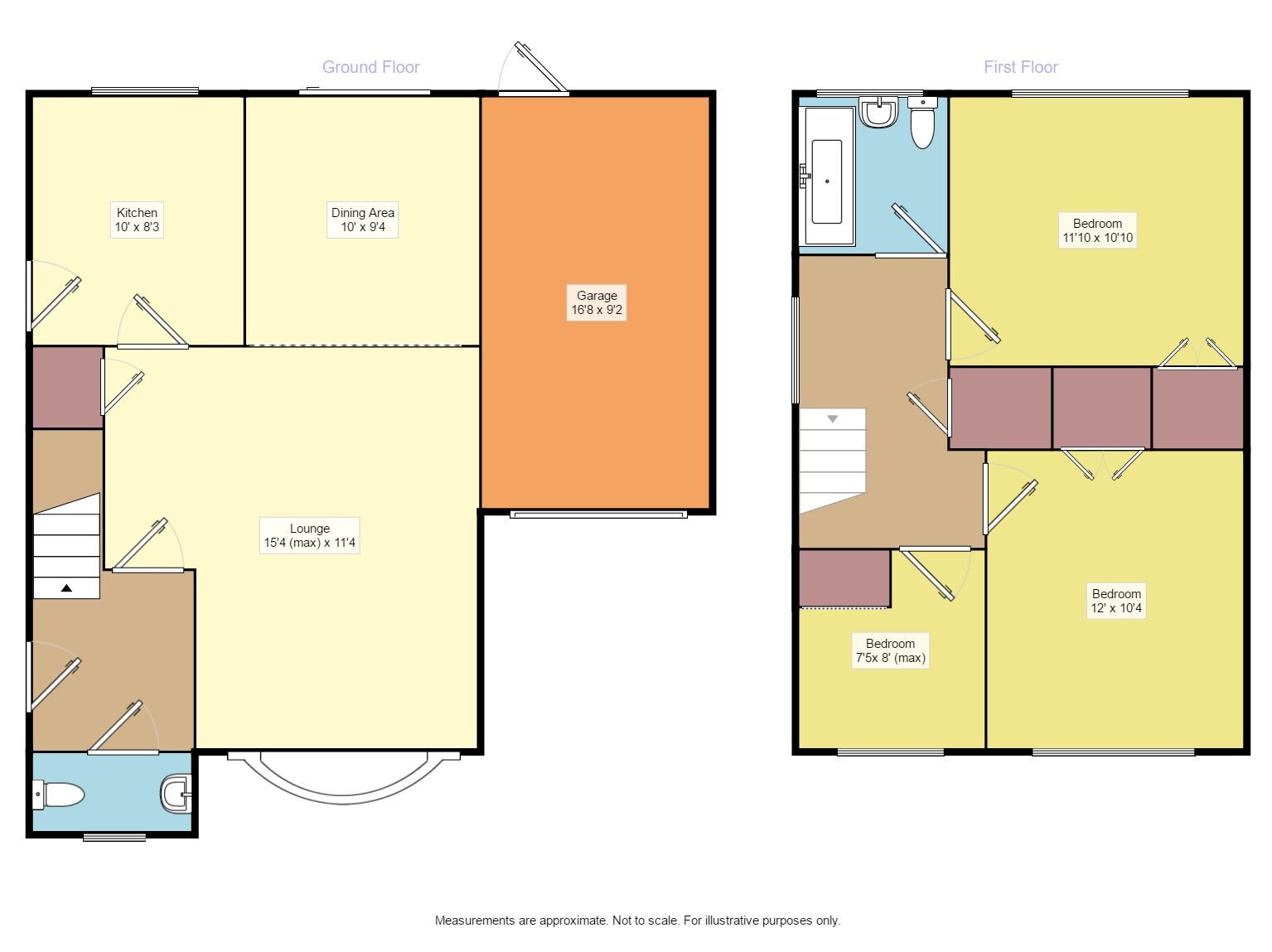 Floorplan of 3 bedroom Detached House to rent, Oxendean Gardens, Eastbourne, East Sussex, BN22