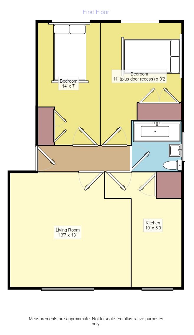 Floorplan of 2 bedroom Flat to rent, Albert Road, Polegate, East Sussex, BN26